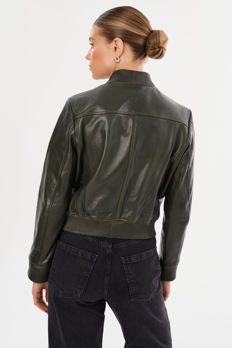 CANDACE | Leather Bomber Jacket 9