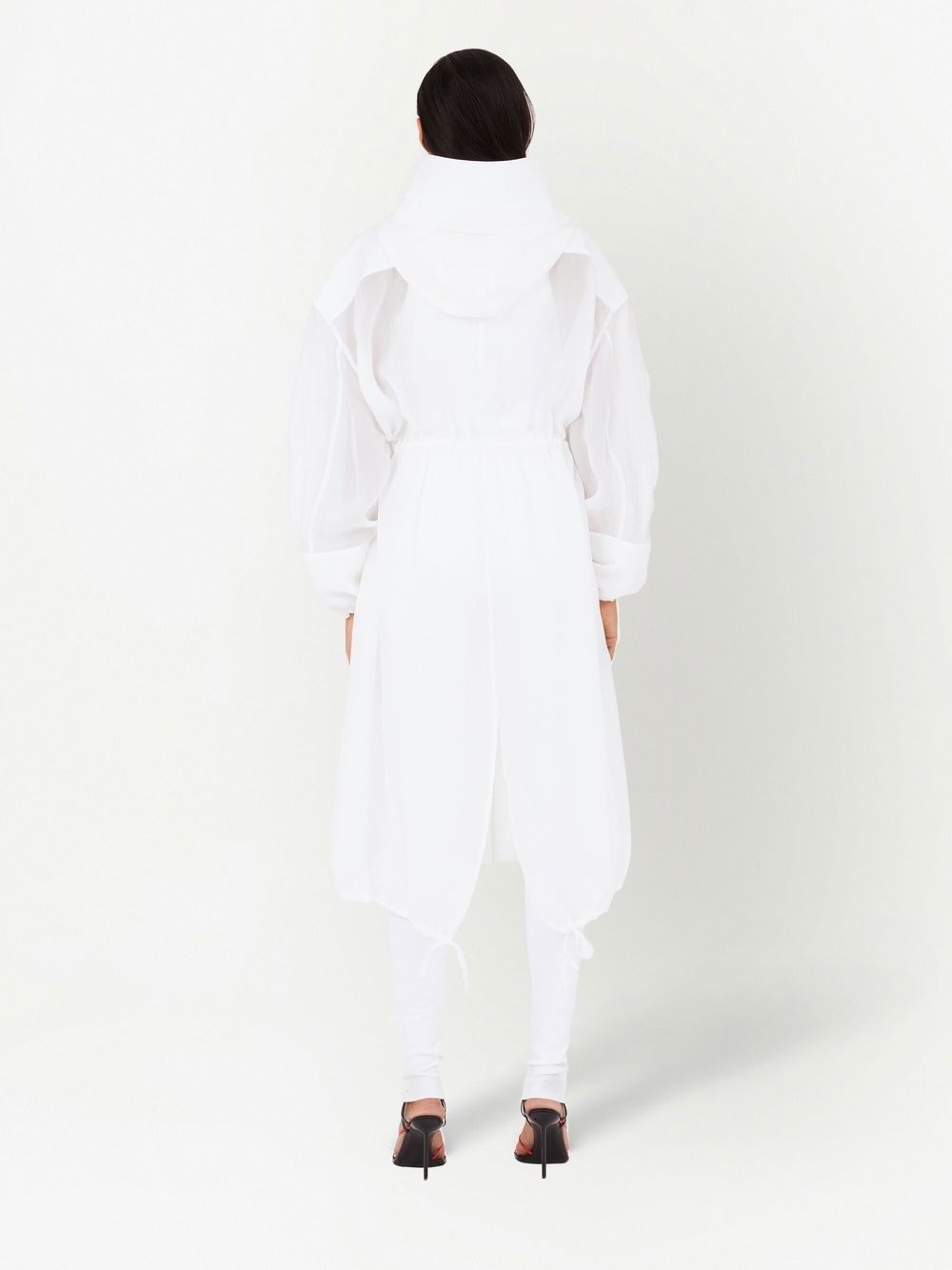 unlined organza trench - 4