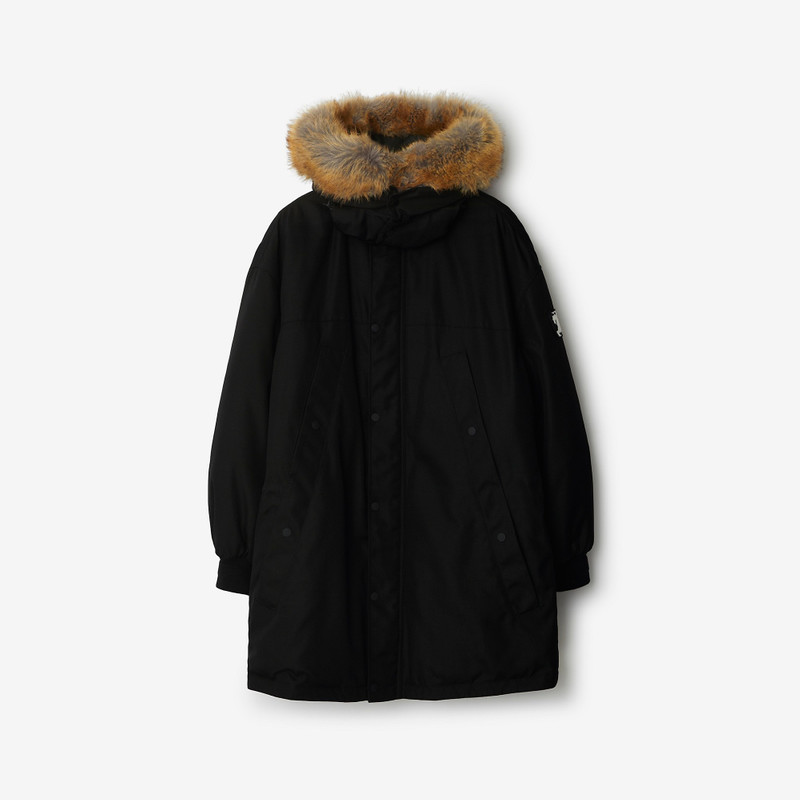 Faux Fur Trim Nylon Parka 1