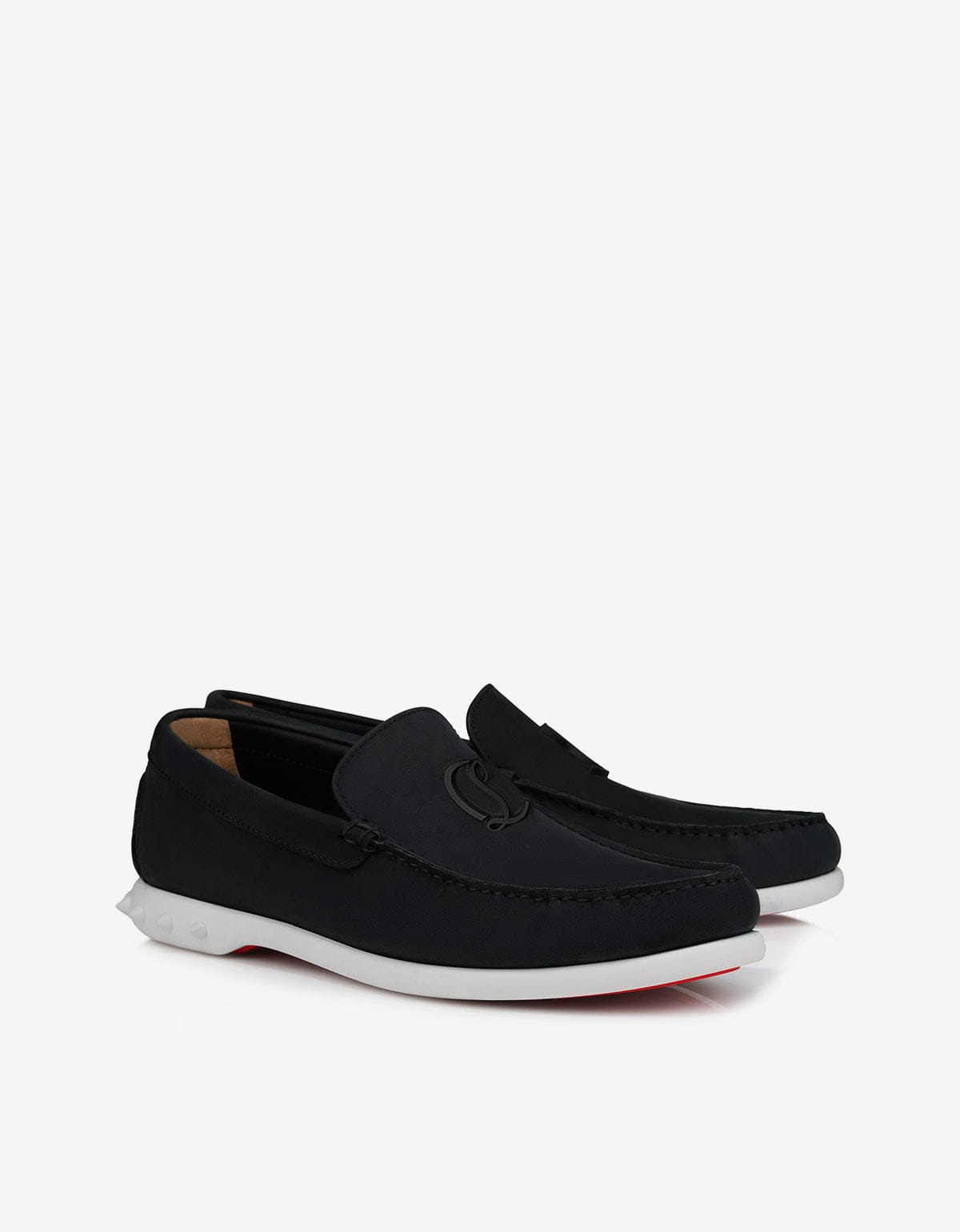 Christian Louboutin Black Moonkel Loafers - 1