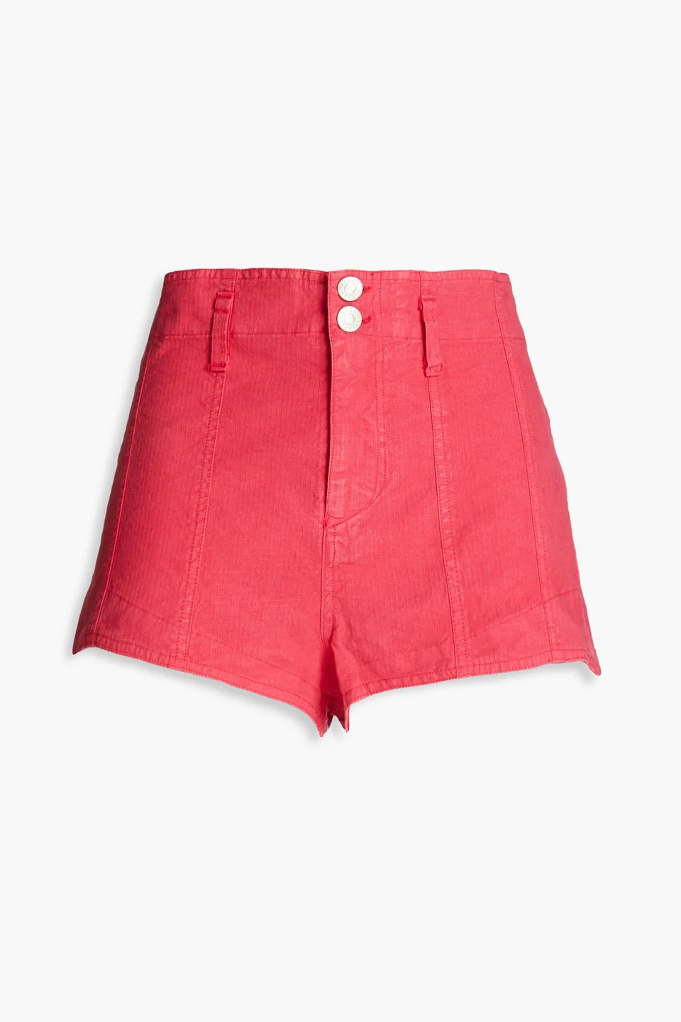 Linen-blend ripstop shorts - 1