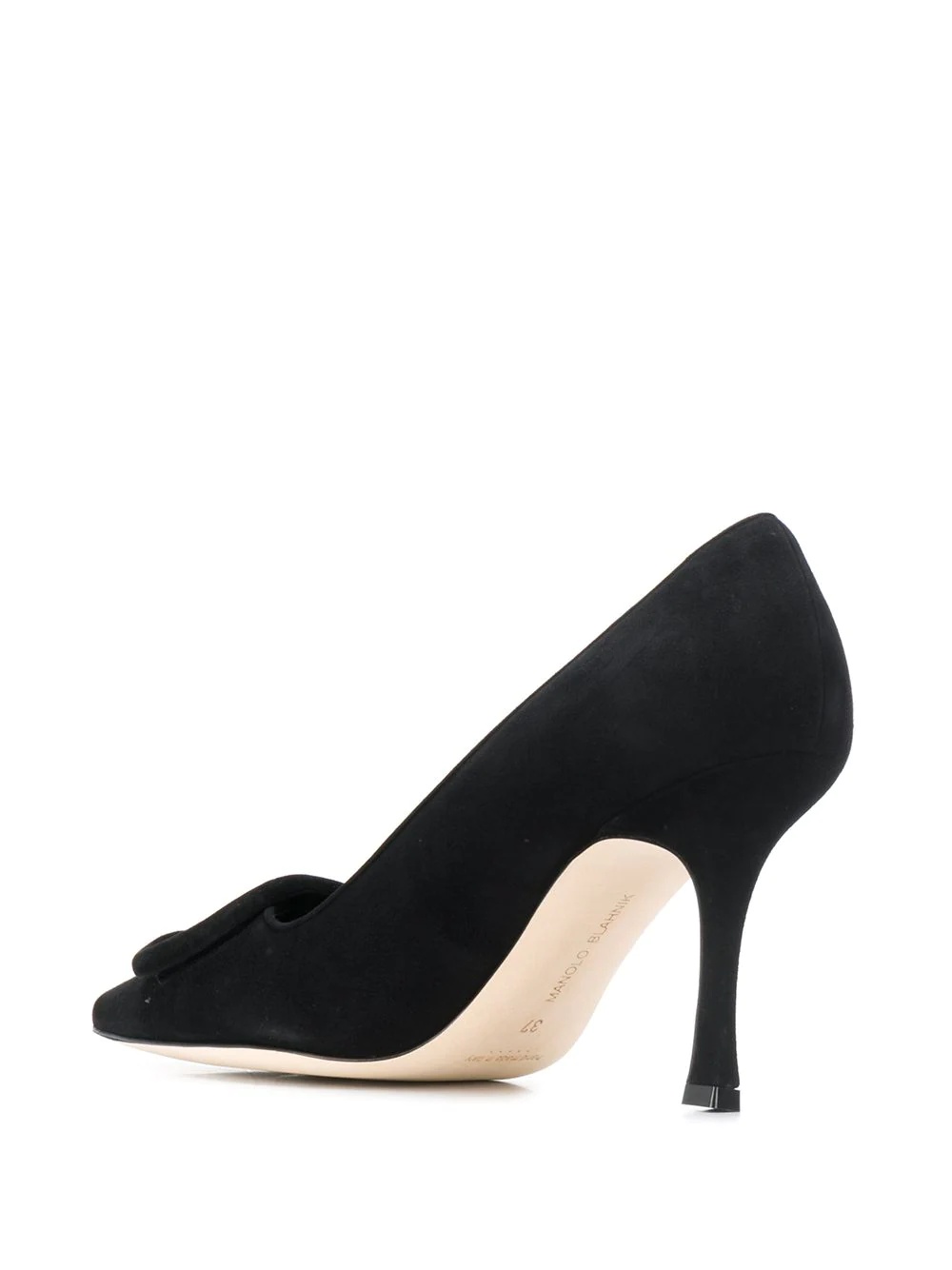 heeled suede pumps - 3