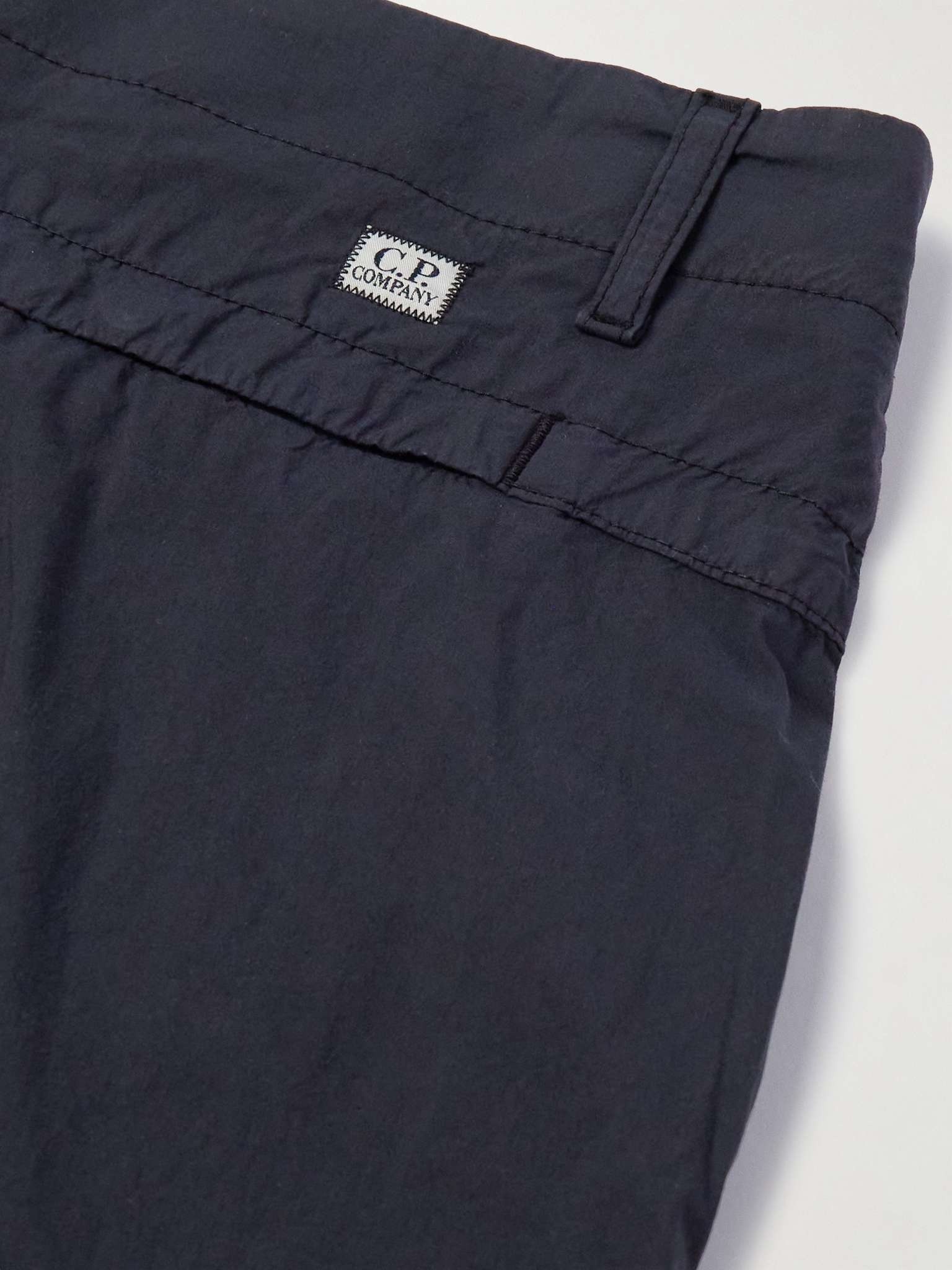 Straight-Leg Logo-Appliquéd 50 Fili Cotton-Blend Cargo Shorts - 5