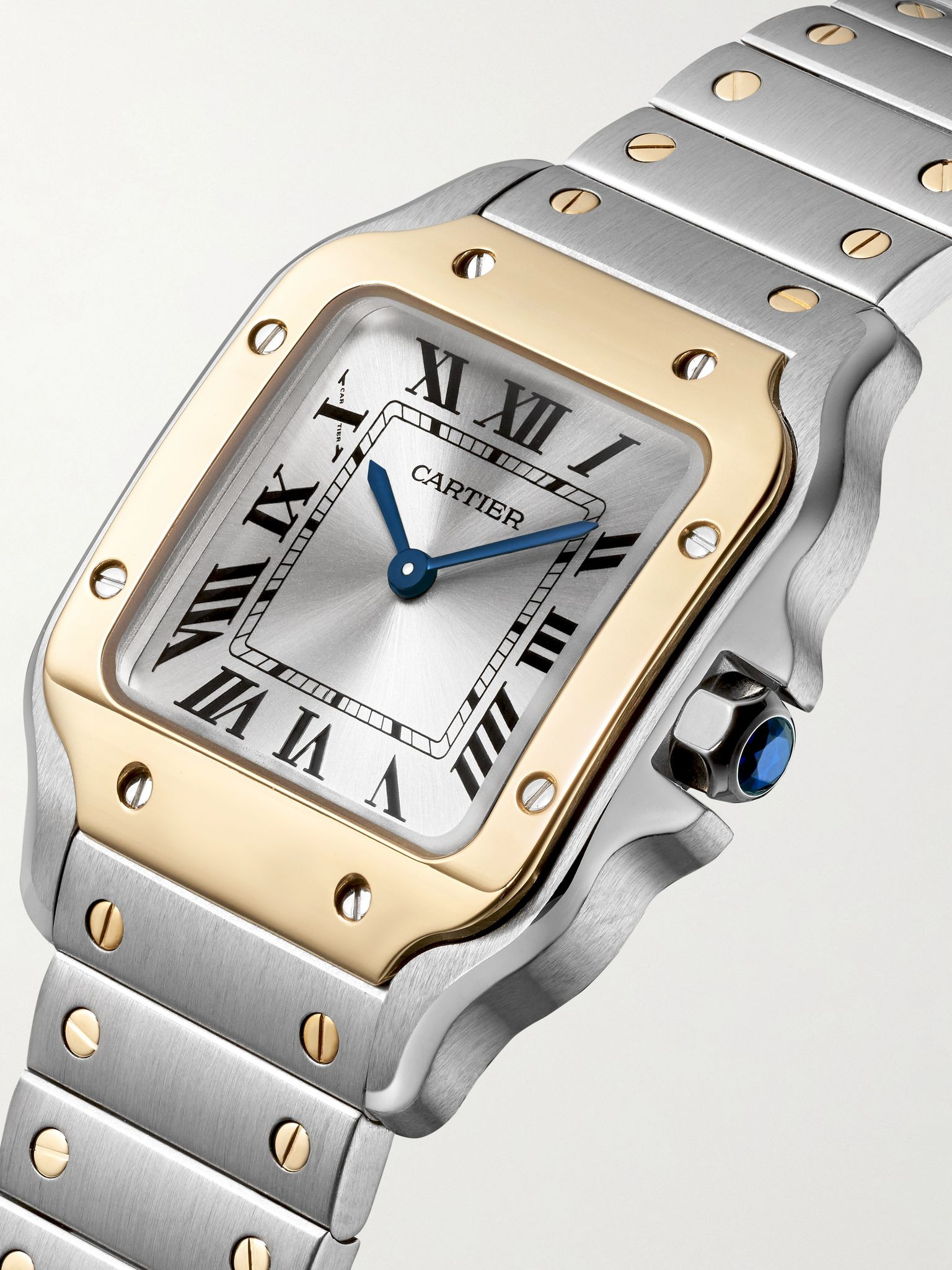 Santos de Cartier 34.5mm stainless steel and 18-karat gold watch Gold - 3