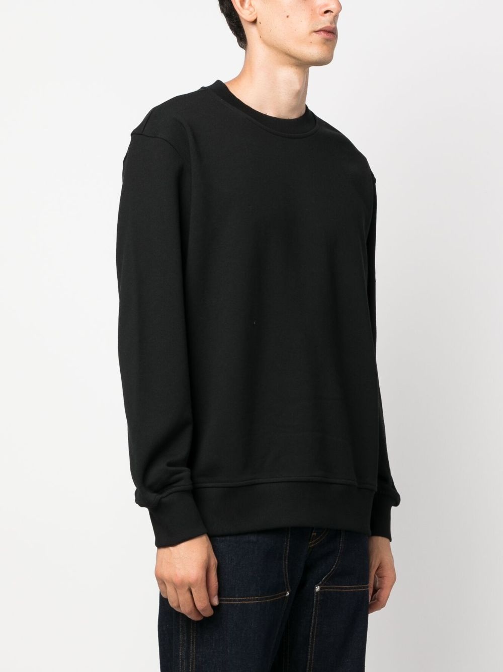 Brooklyn logo plaque cotton sweatshirt - 3