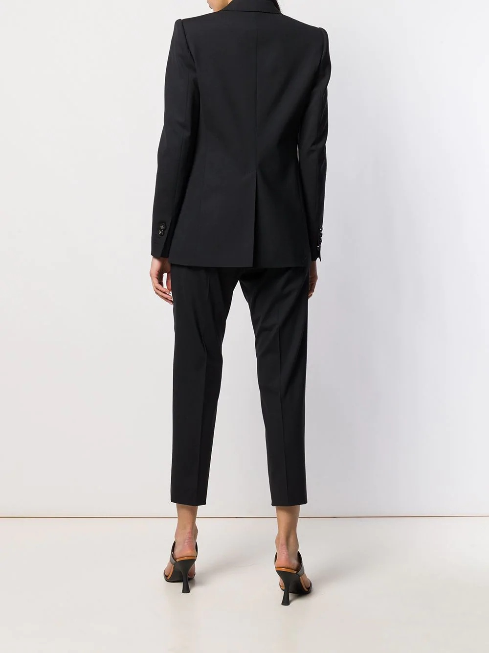 cropped trouser suit - 4