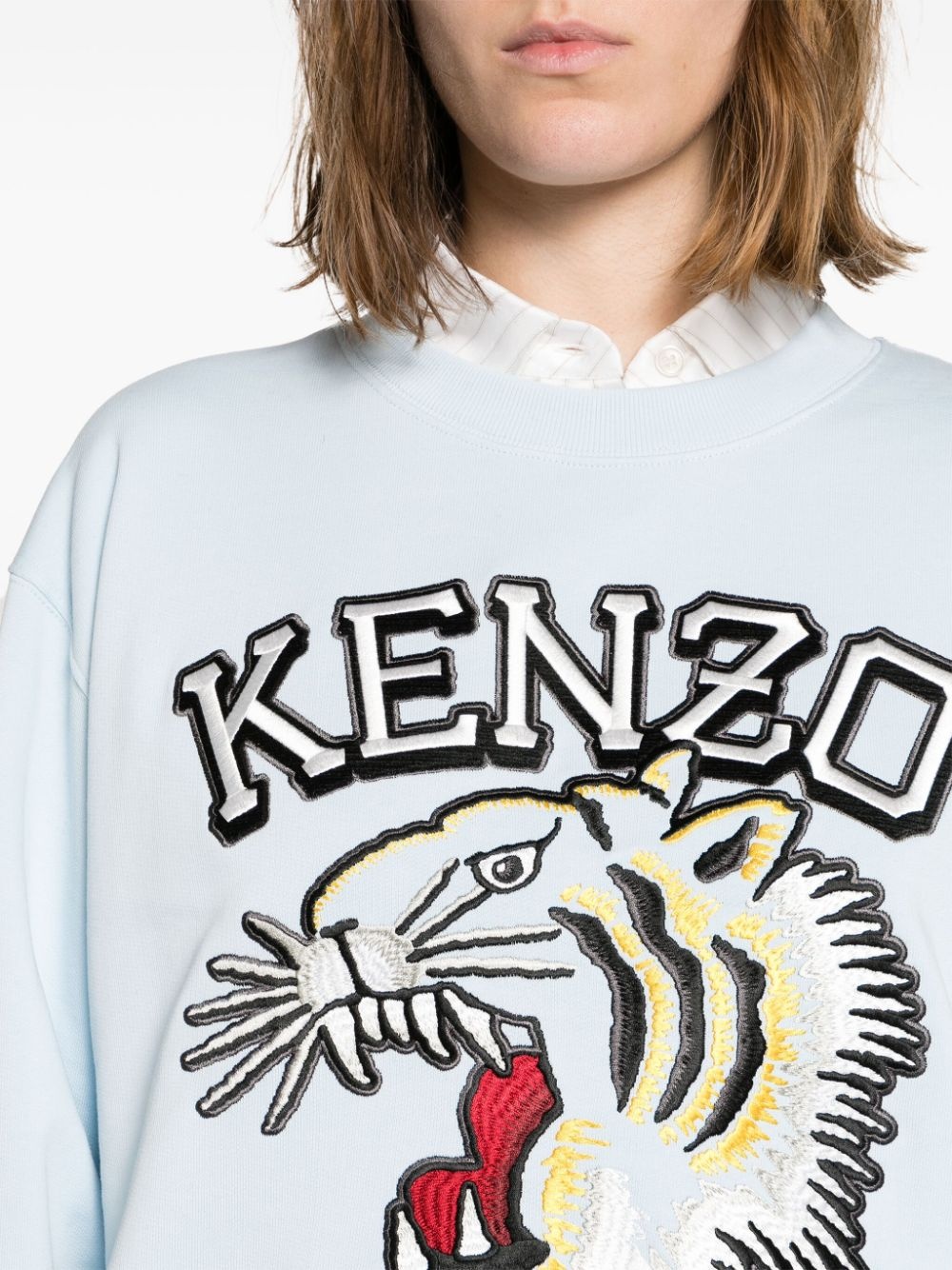 Varsity Jungle Tiger logo-embroidered sweatshirt - 5