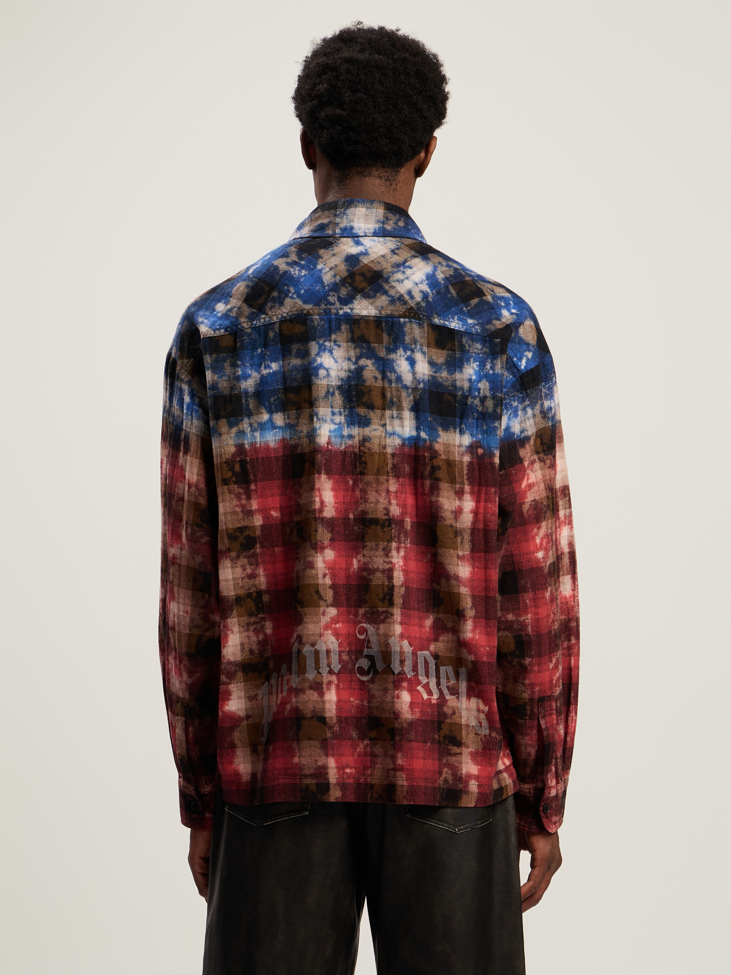 B Curved Logo Check Shirt L/S - 5