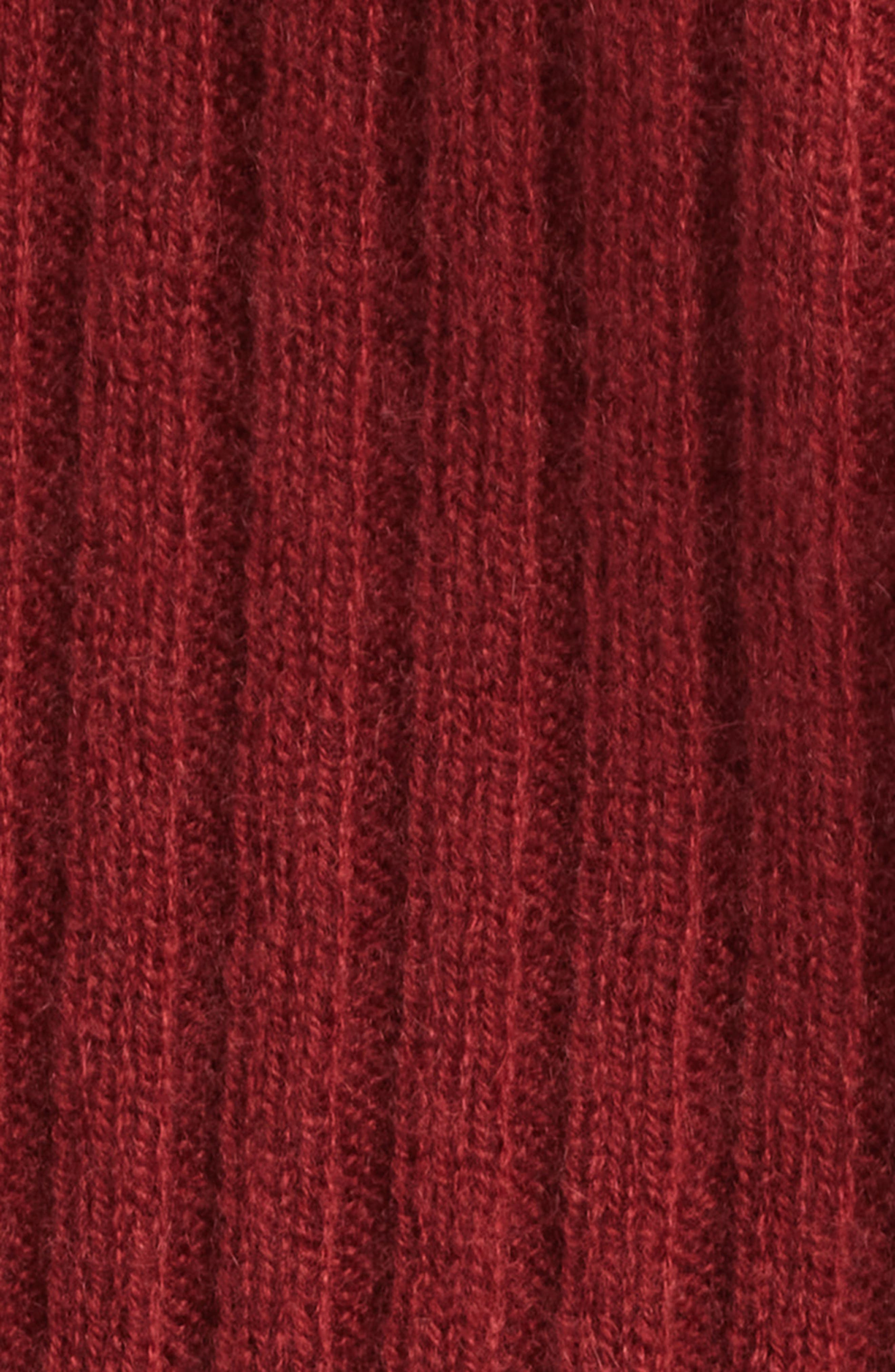 DÔEN Danae Rib Cashmere Cardigan in Malbec at Nordstrom - 6