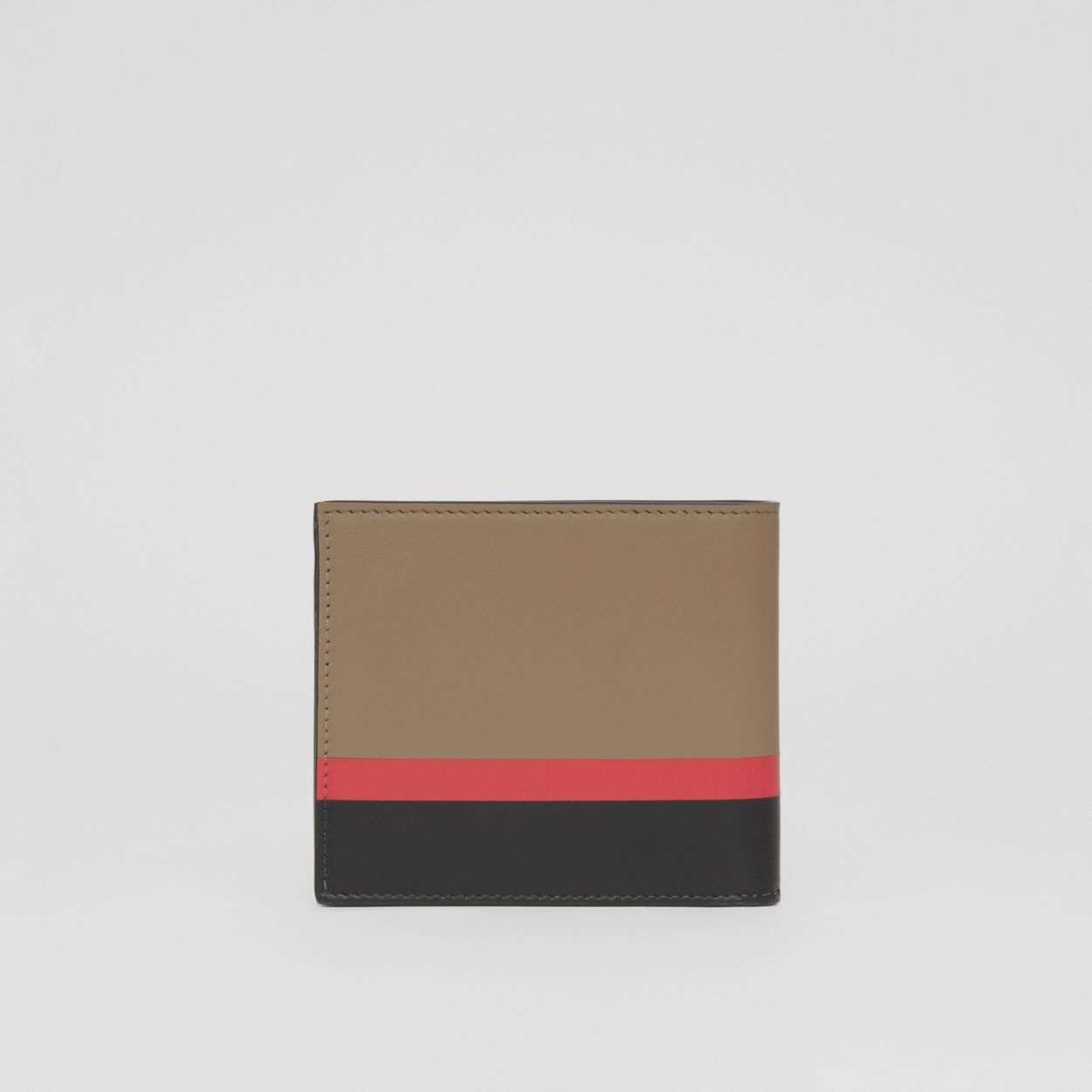 Stripe Intarsia Leather International Bifold Wallet - 5