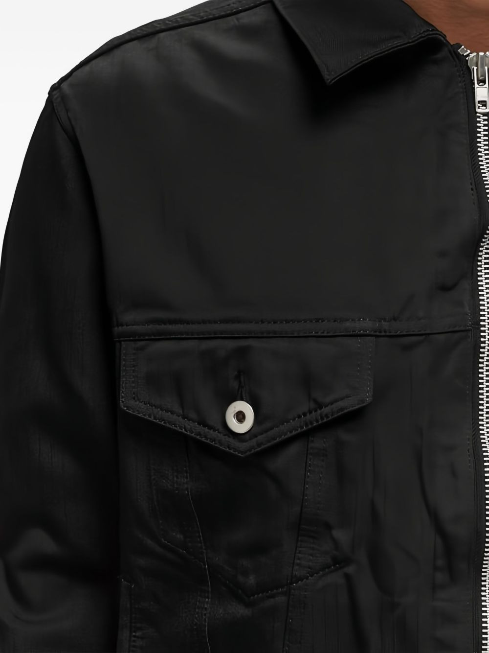 zip-fastening shirt jacket - 5