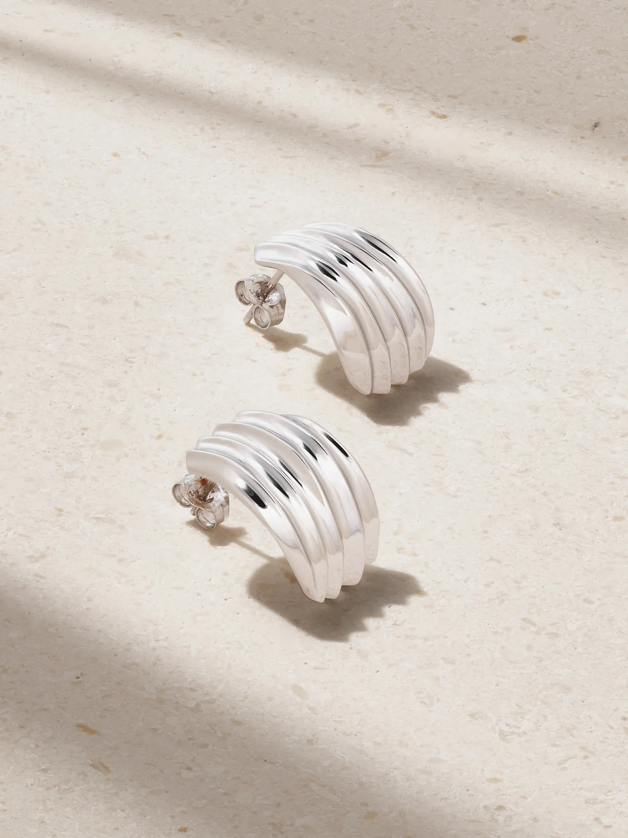 Flux Recycled Sterling Silver Earrings - 1
