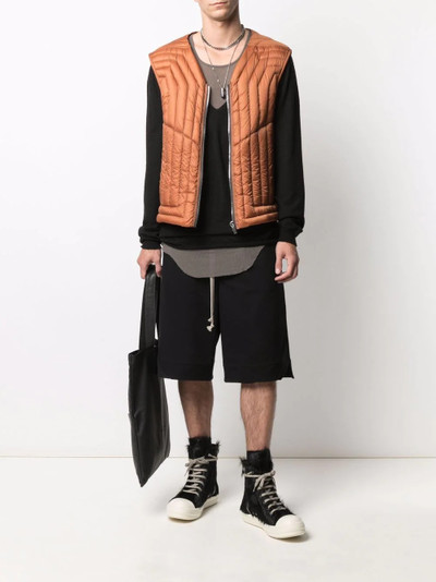 Rick Owens padded down gilet outlook