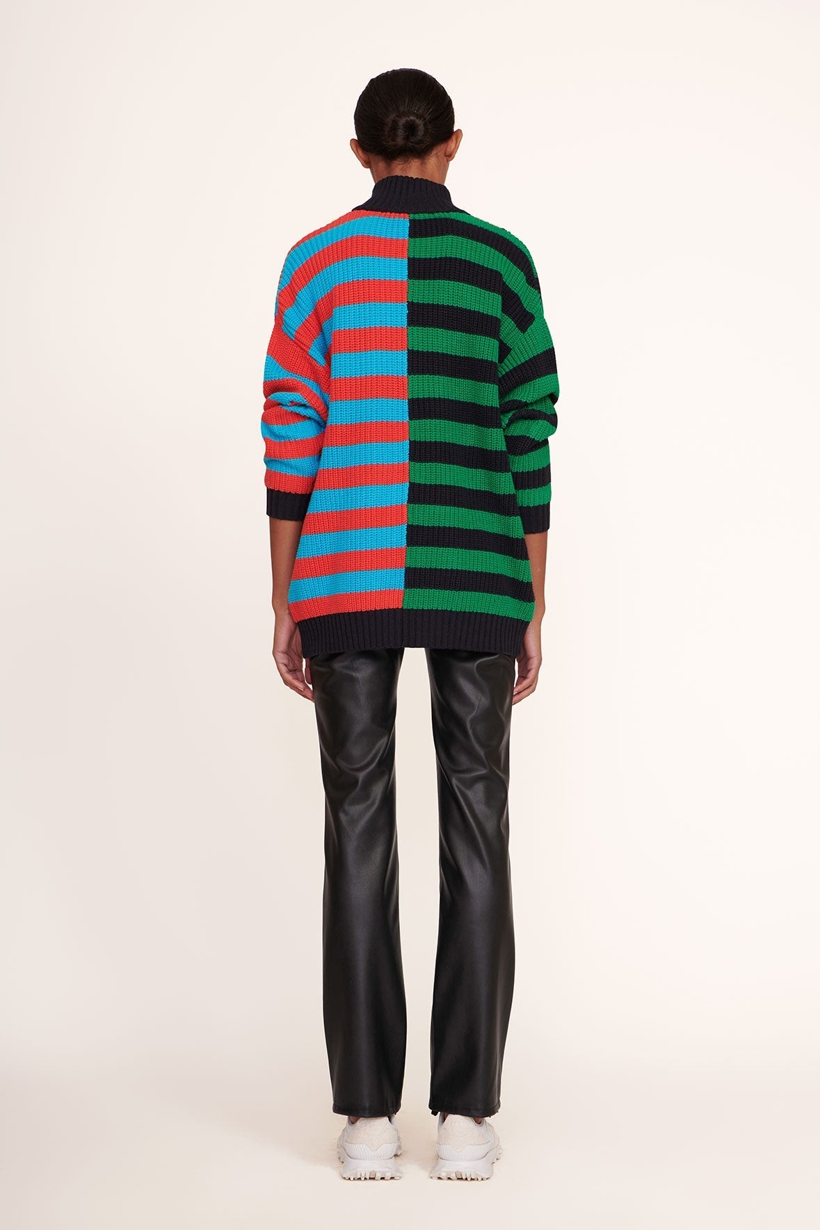 STAUD HAMPTON SWEATER CABANA STRIPE MULTI - 5