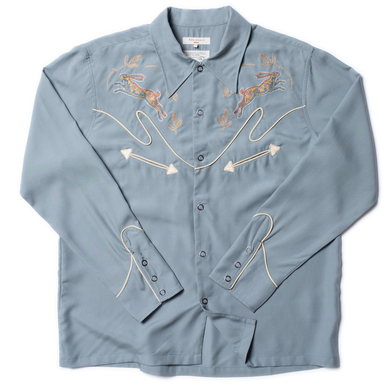 Gonzo Western Shirt Skyblue - 7