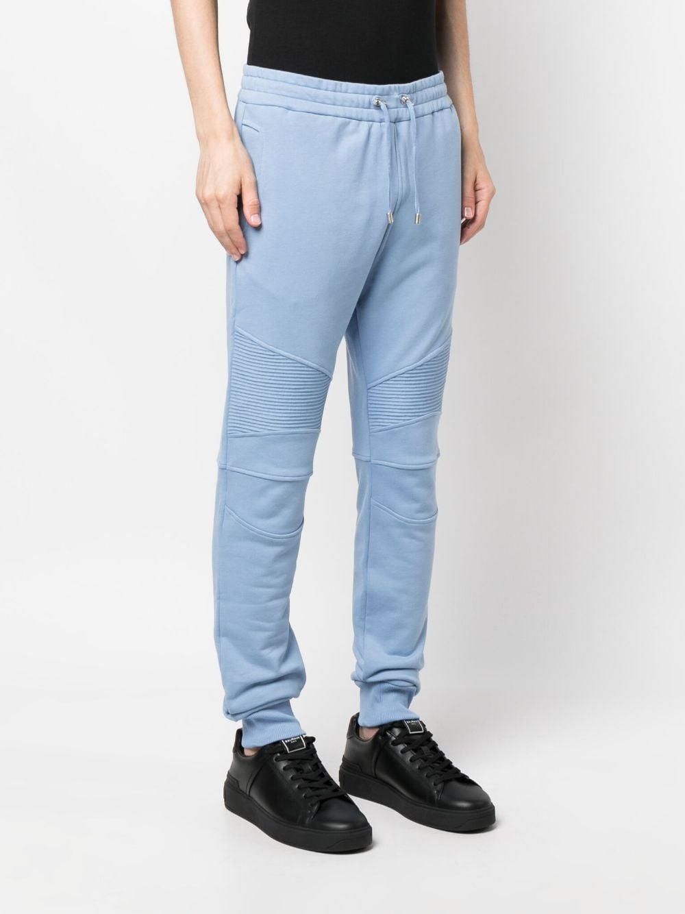 elastic-waist cotton sweat pants - 3