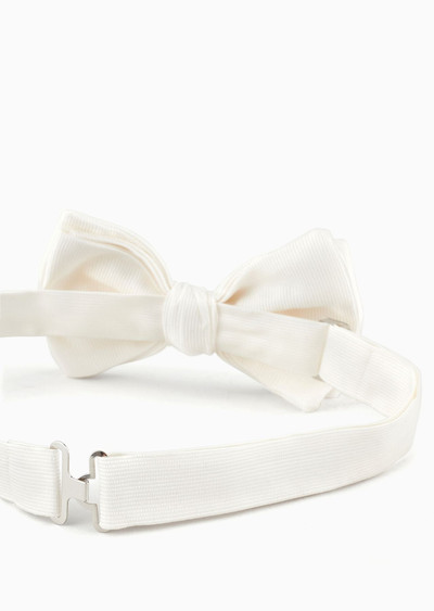 GIORGIO ARMANI Pure silk knotted bow tie outlook