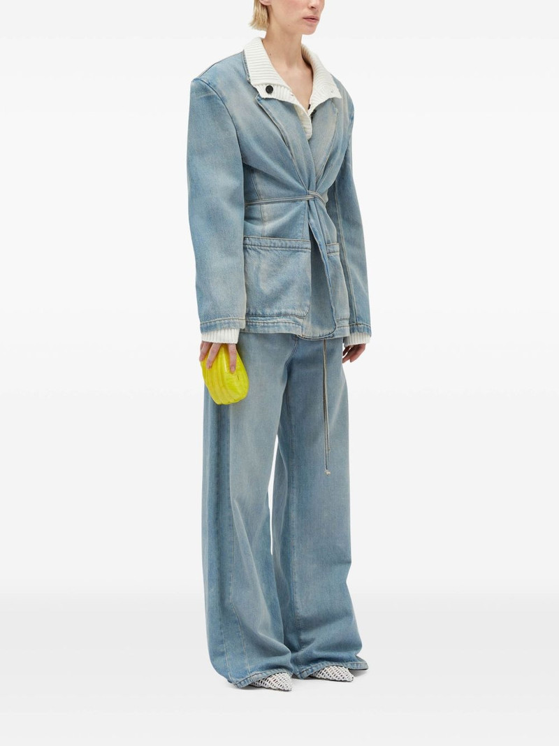 MSGM cotton straight jeans outlook