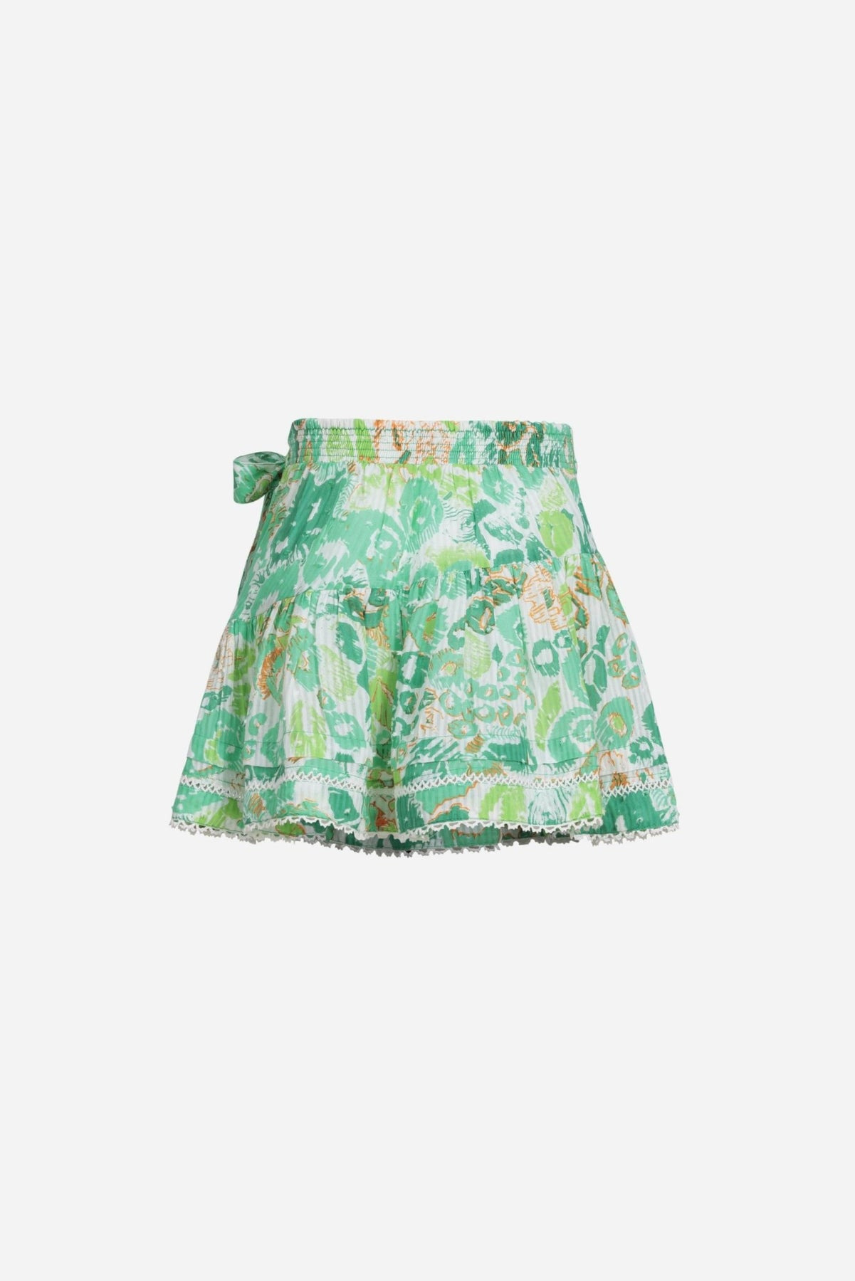 Mini Skirt Chantal for girls - Green Pencilleo - 2