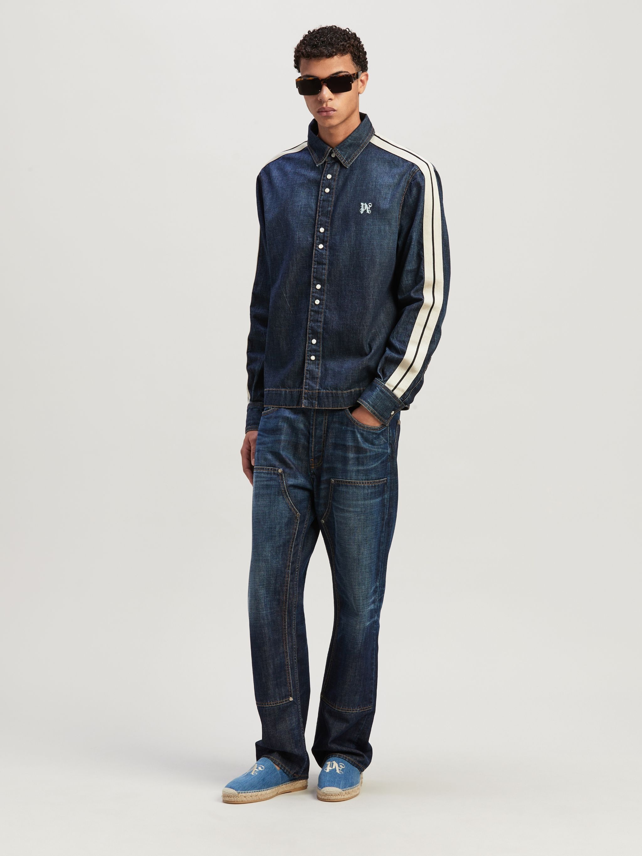 Monogram Track Denim Jacket - 2