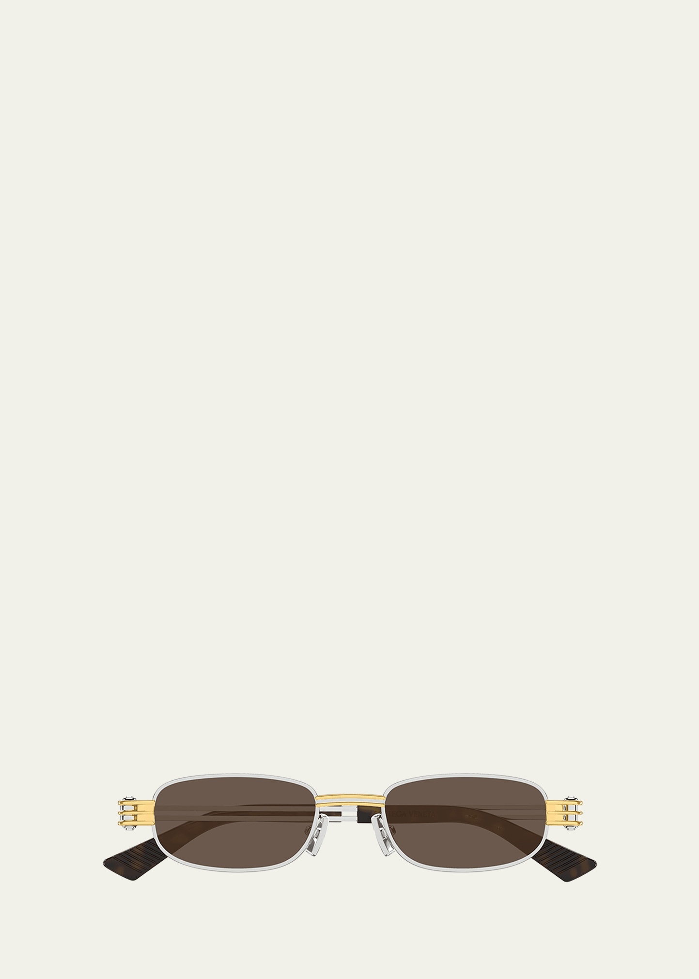 Metal Rectangle Sunglasses - 1