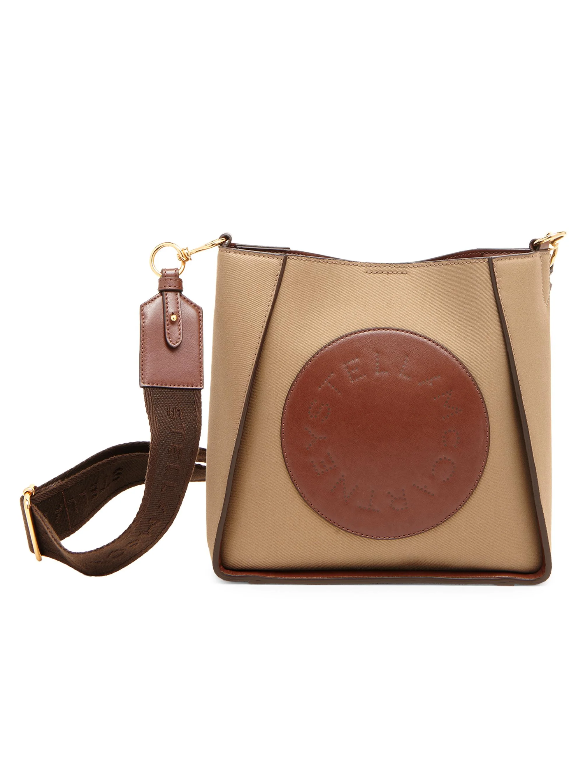 Women's Logo Cotton Canvas Crossbody Bag - Truffle - 1