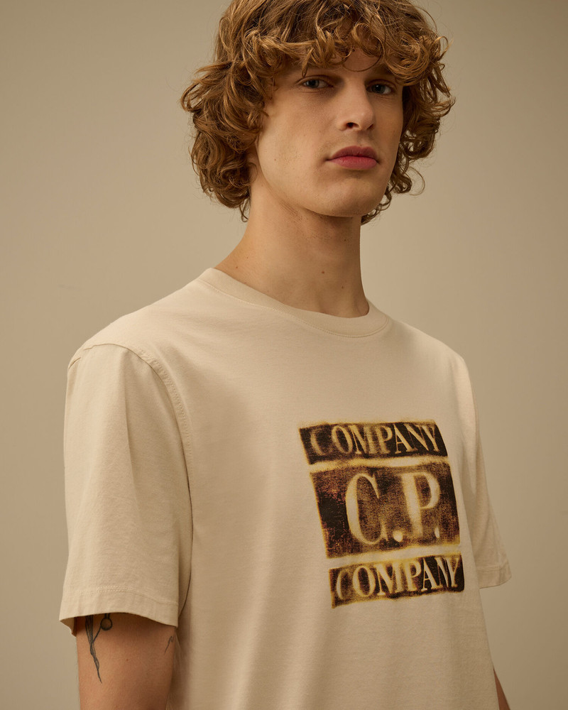 30/1 Jersey Short Sleeve Faded Logo T-Shirt 5