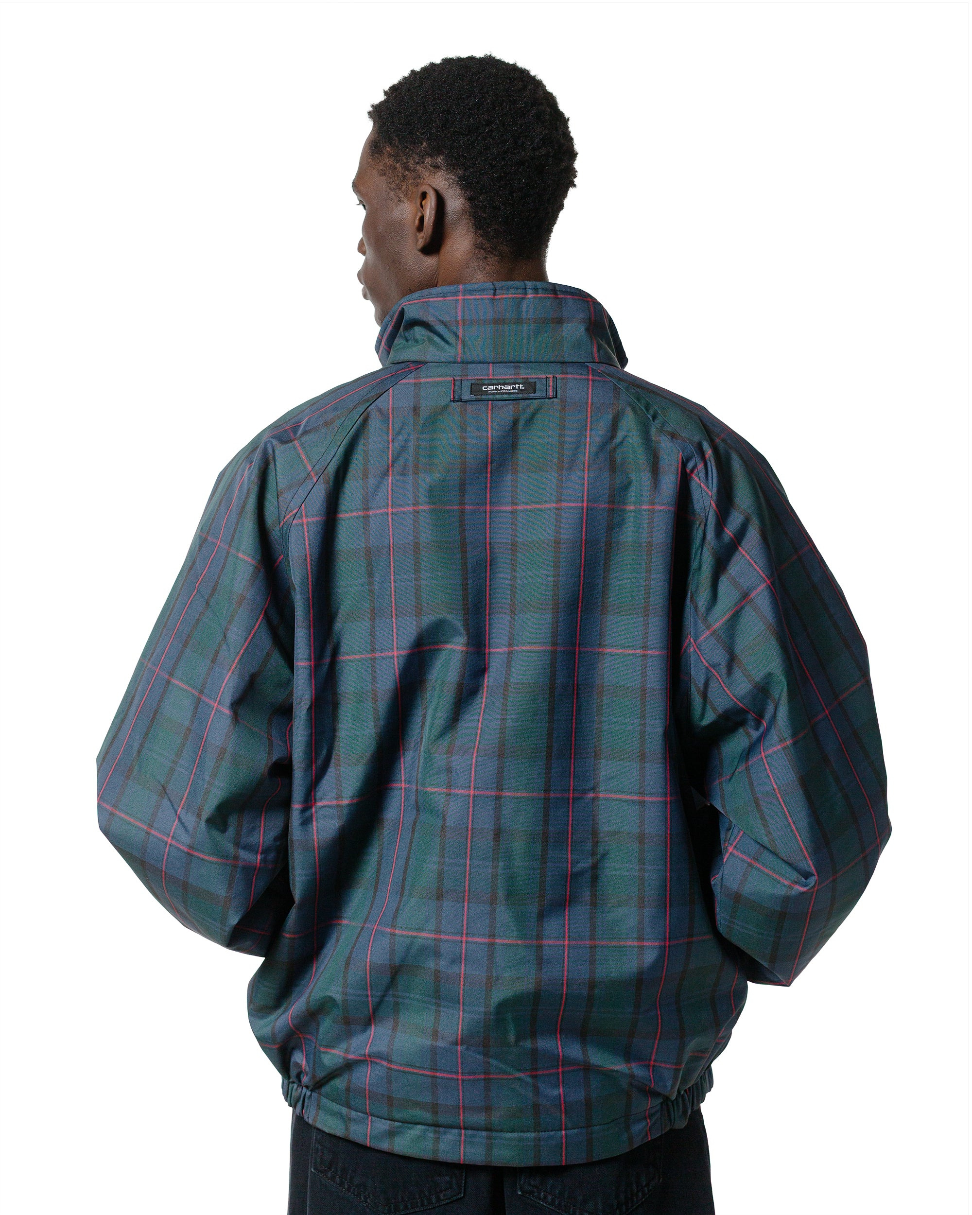 Carhartt W.I.P. Reversible Planner Check Jacket Air Force Blue/Black - 4