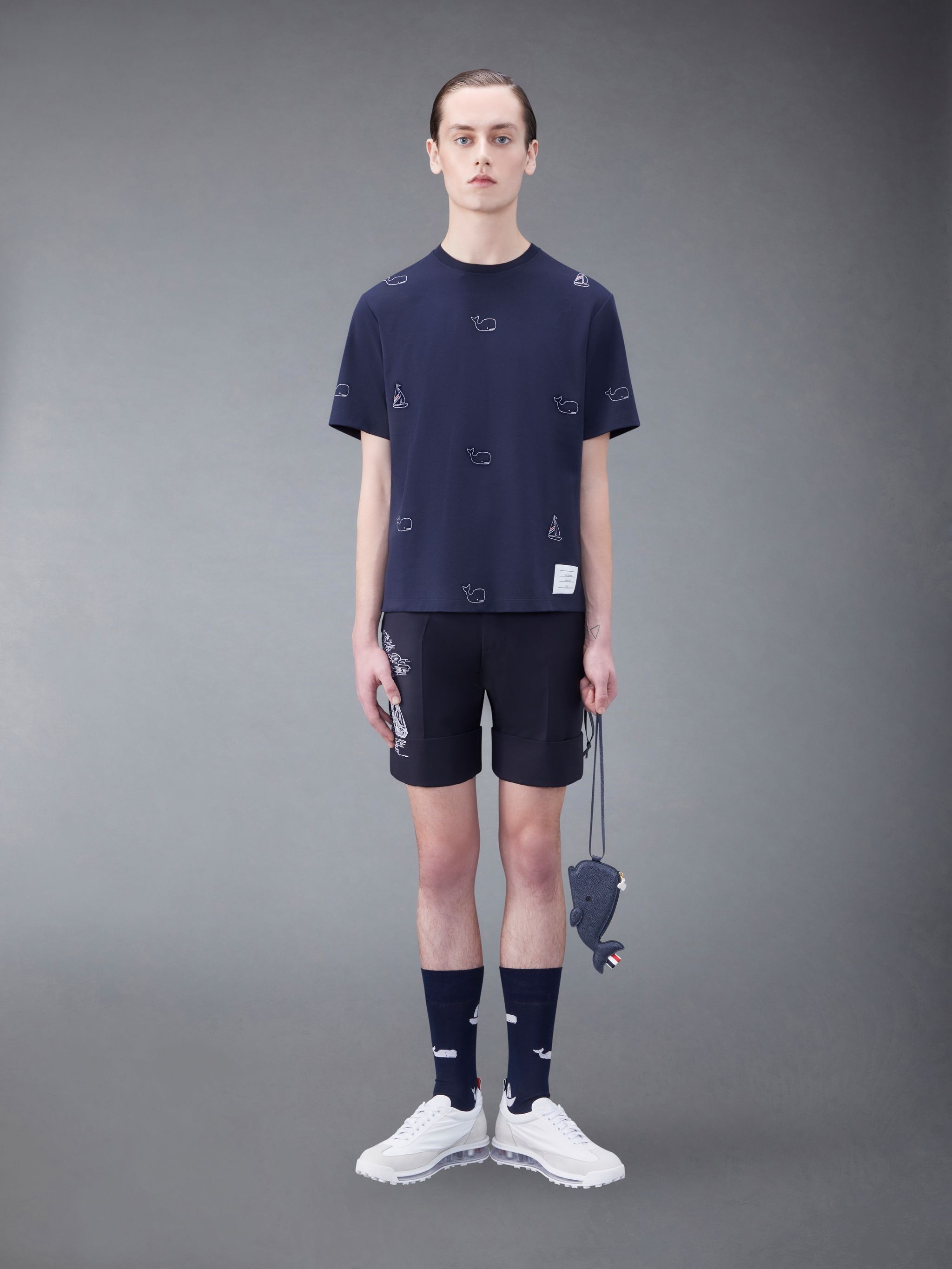 Cotton Milano Whale and Sailboat Oversized Tee - 3
