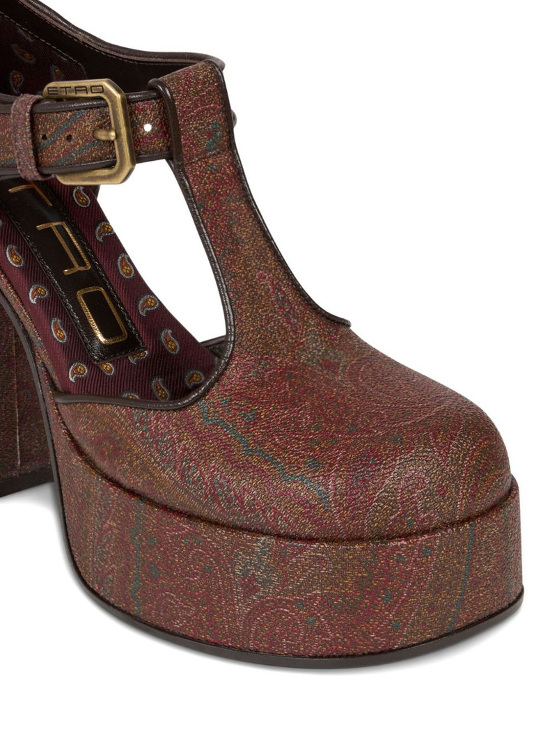 105mm paisley-print platform pumps 3