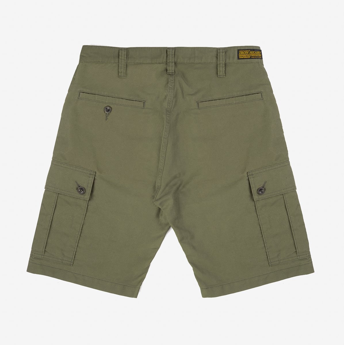 7.4oz Cotton Whipcord Camp Shorts - Olive - 4