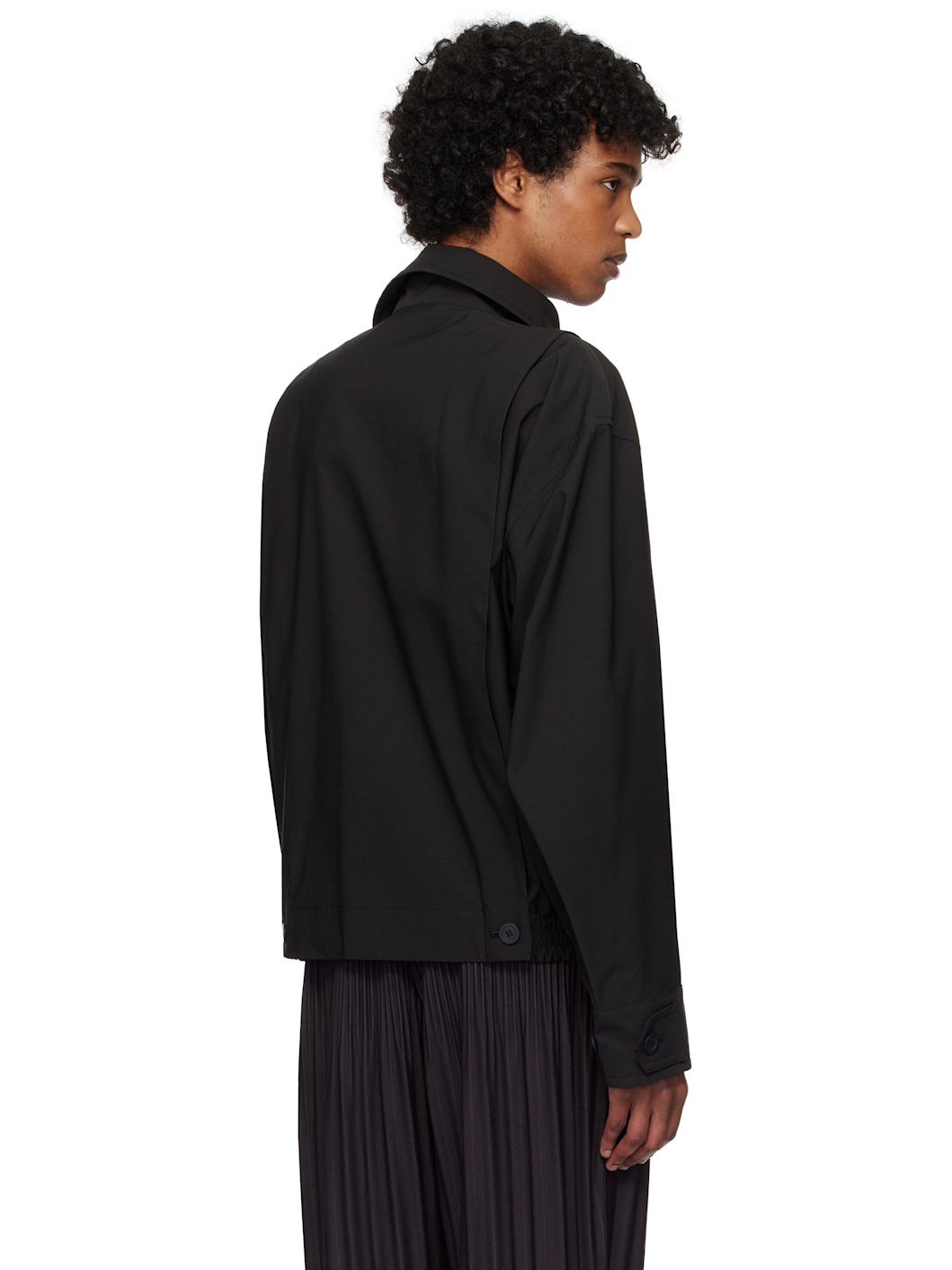 Black Parachute Blouson Jacket - 3
