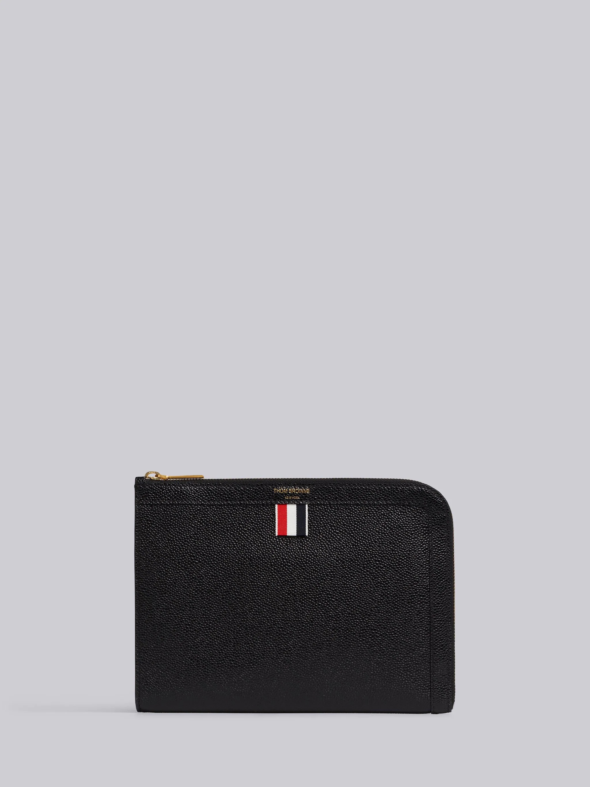 Pebbled Leather Mini Gusset Folio - 1