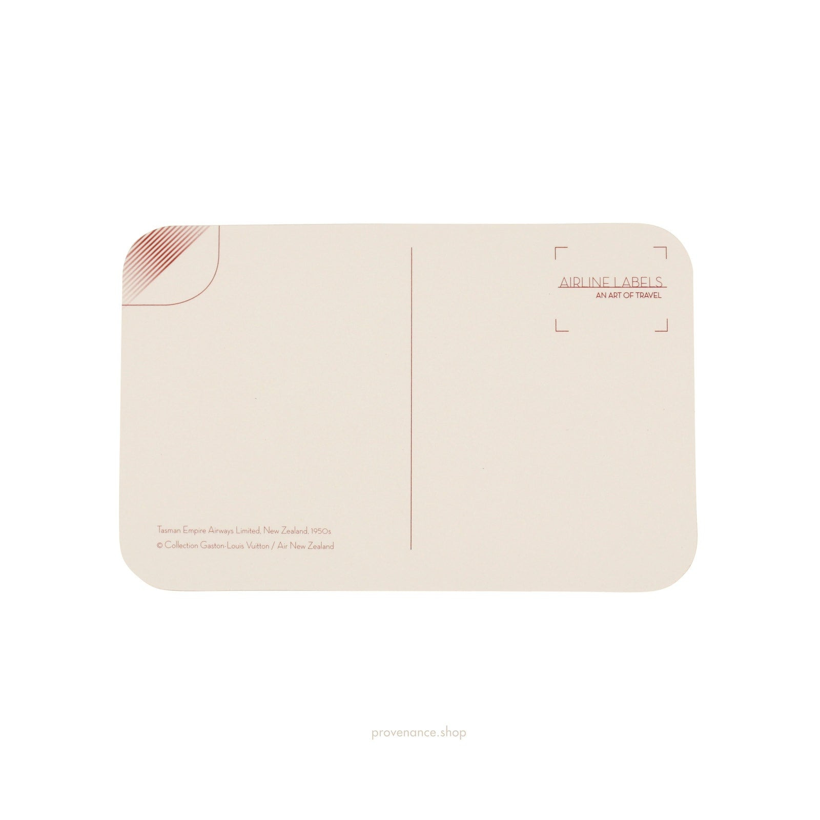 Louis Vuitton Airline Label Postcard Sticker- TEAL - 2