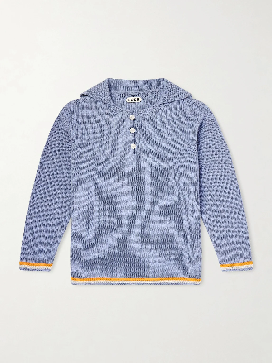 Boat Deck Ribbed Virgin Wool Sweater - 1