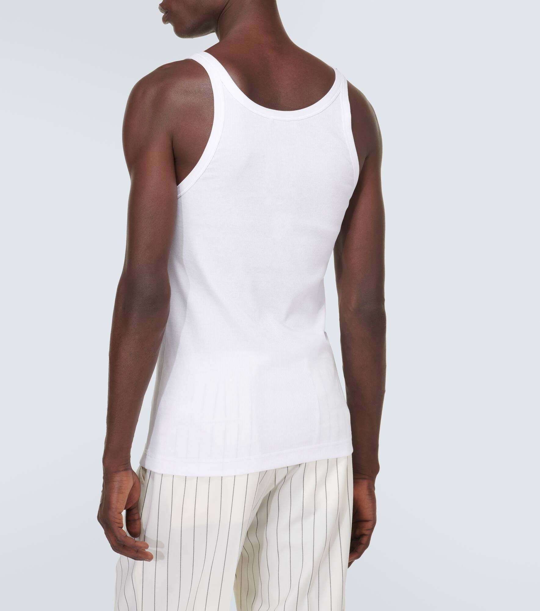 Cotton jersey tank top - 4