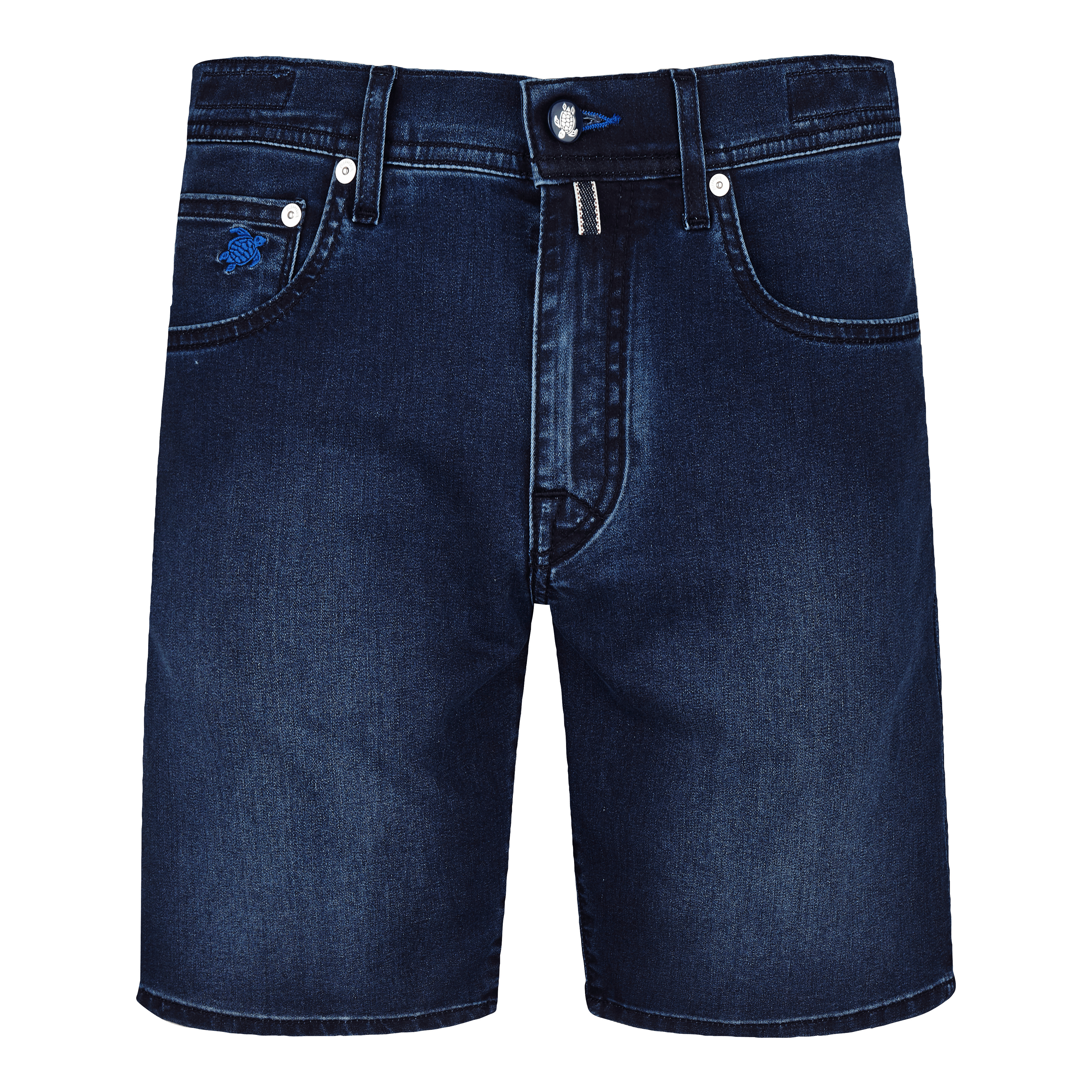 Men 5-Pockets Denim Bermuda Shorts Mosaïque - 5