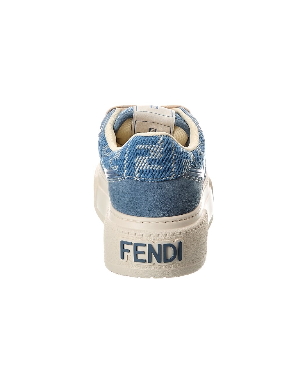 FENDI Match FF Jacquard & Suede Platform Sneaker - 3