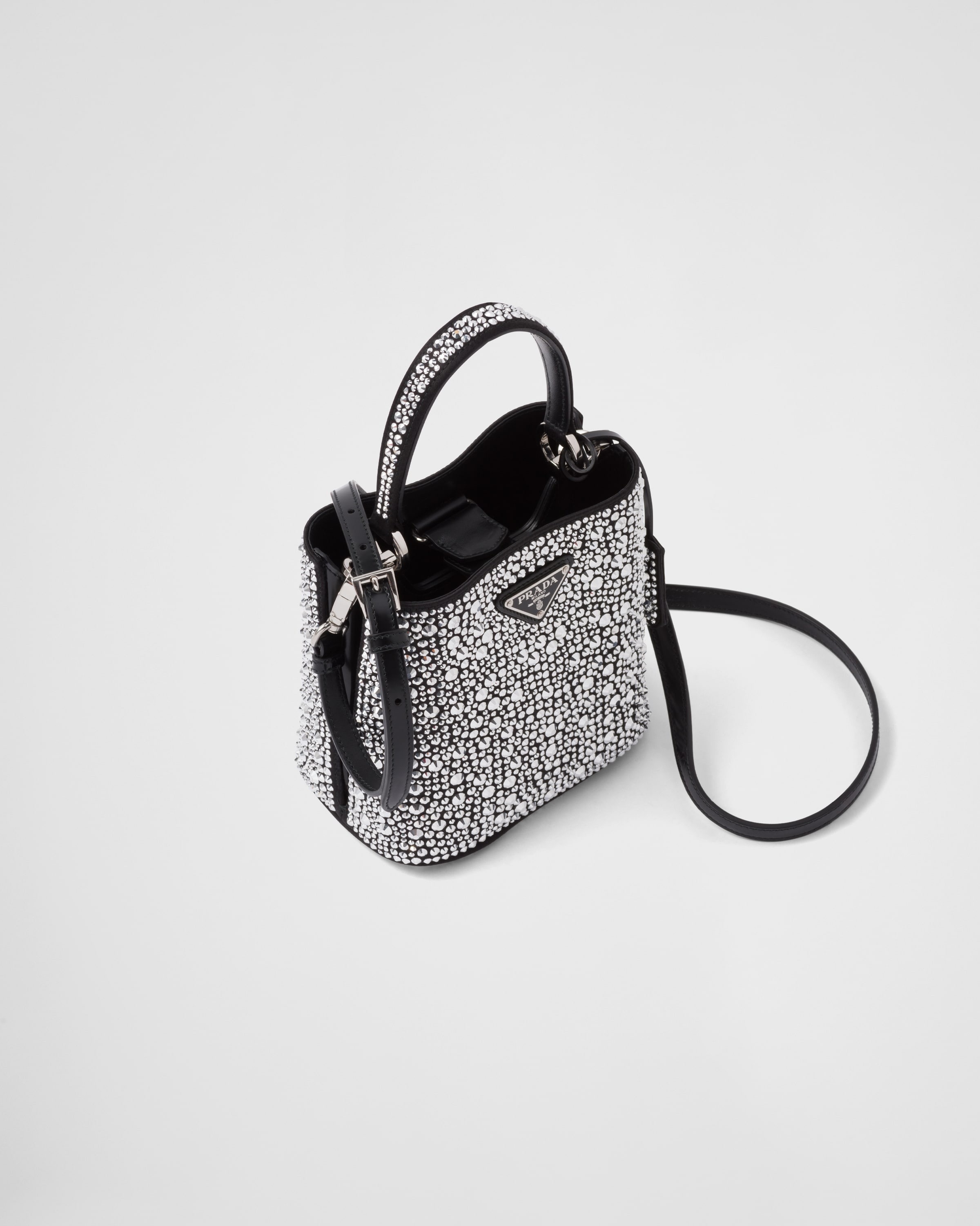 Prada Panier satin bag with crystals - 3