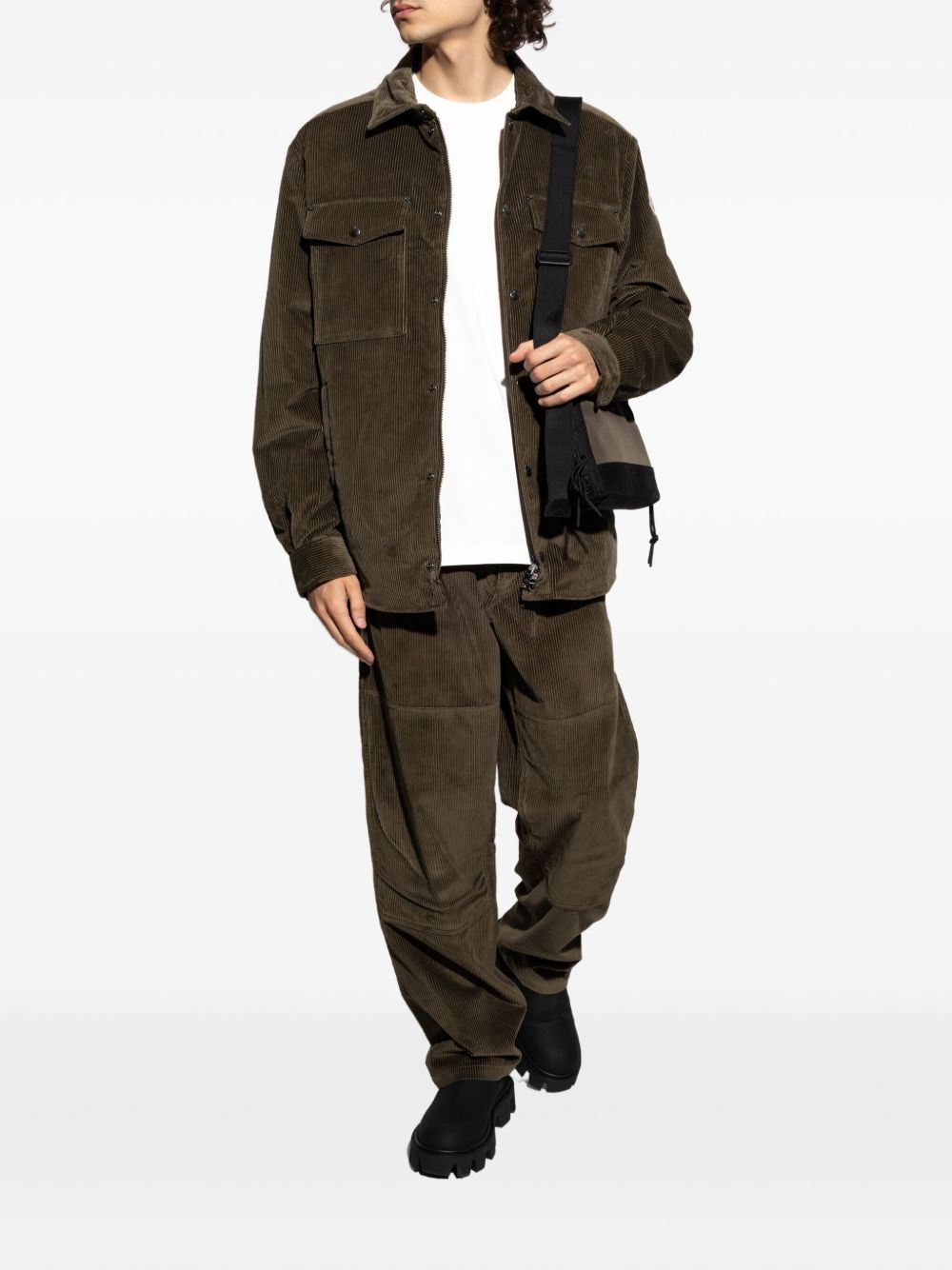 corduroy buttoned jacket - 2