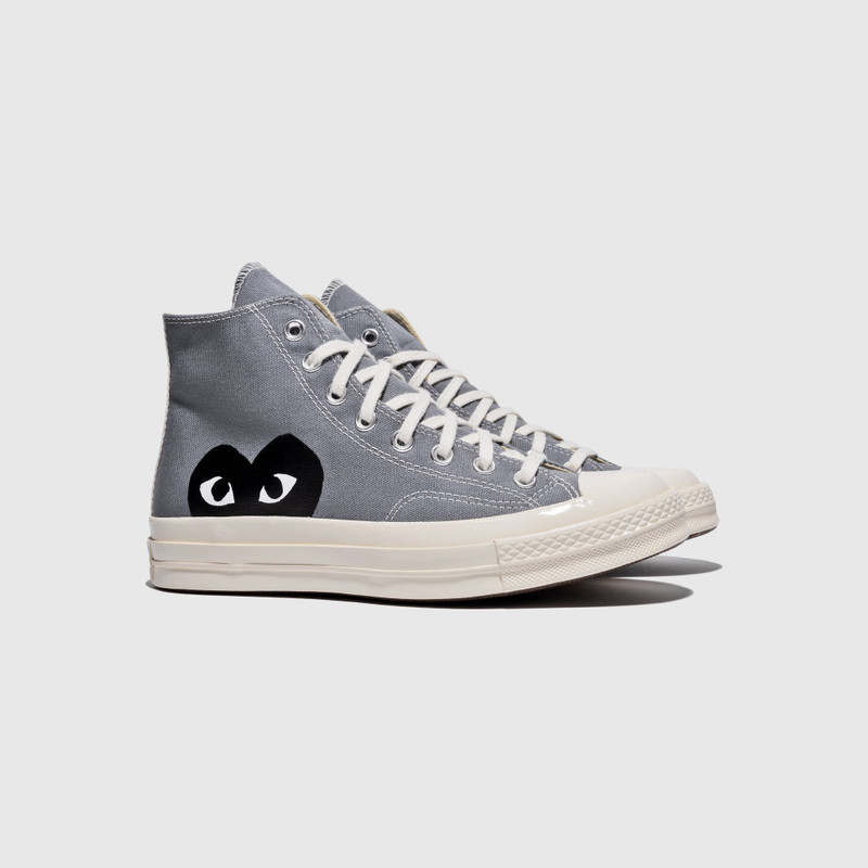 Comme des Garçons PLAY CHUCK TAYLOR ALL-STAR '70 HIGH "STEEL GRAY" outlook