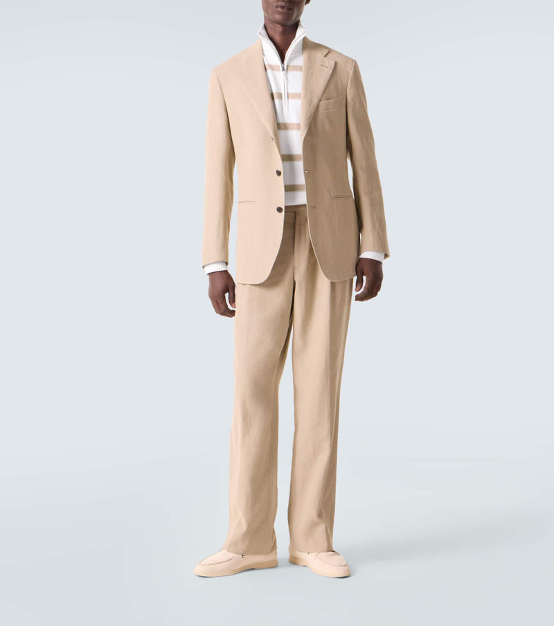 Allude Striped cotton and cashmere sweater outlook