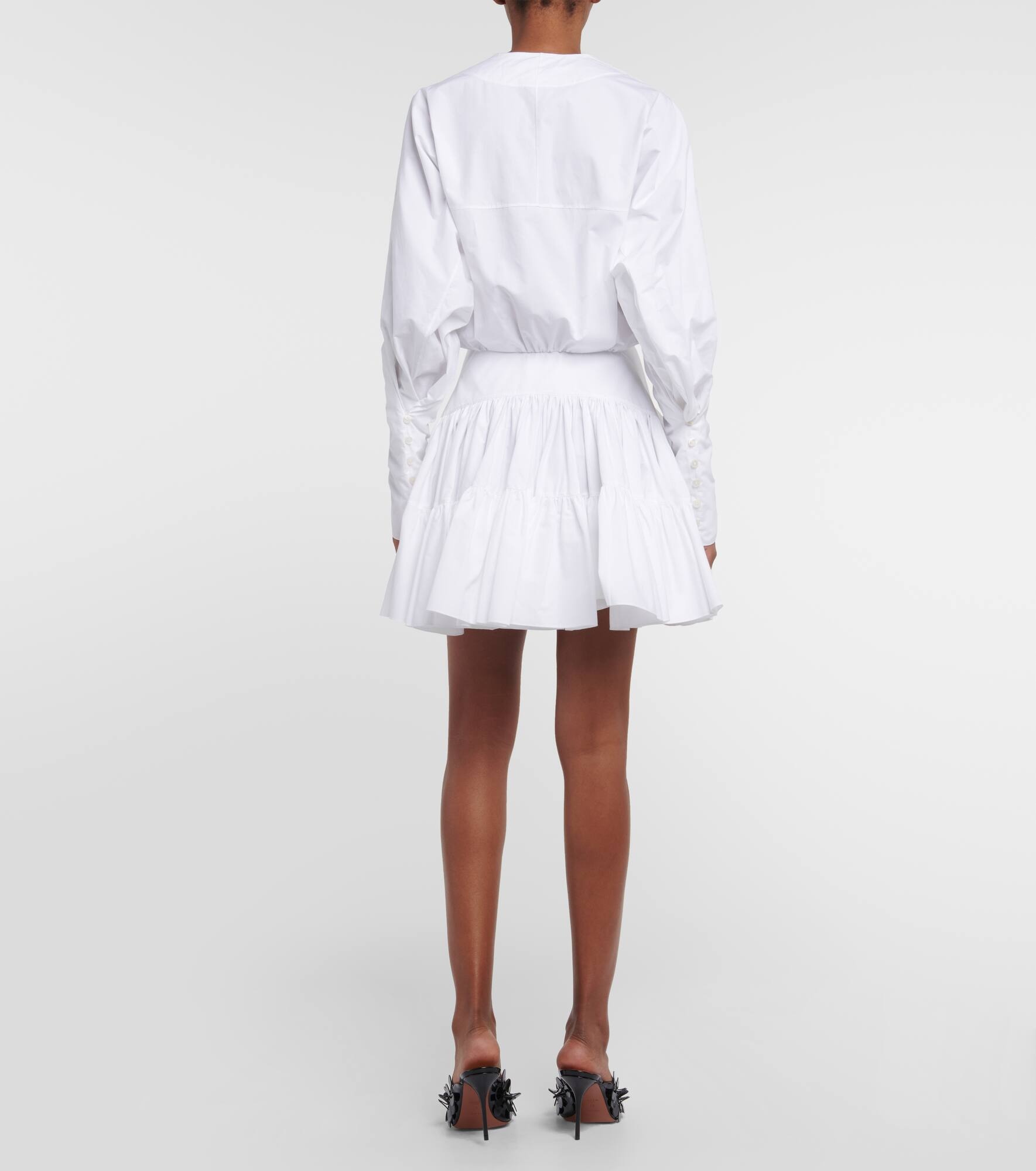 Cotton poplin minidress - 3