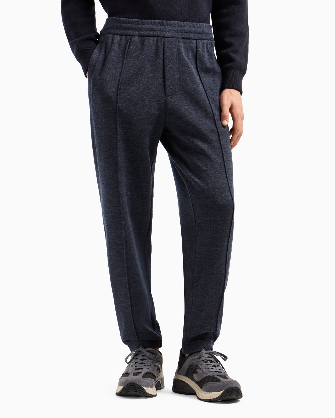 Travel Essentials virgin wool-blend jersey joggers - 2