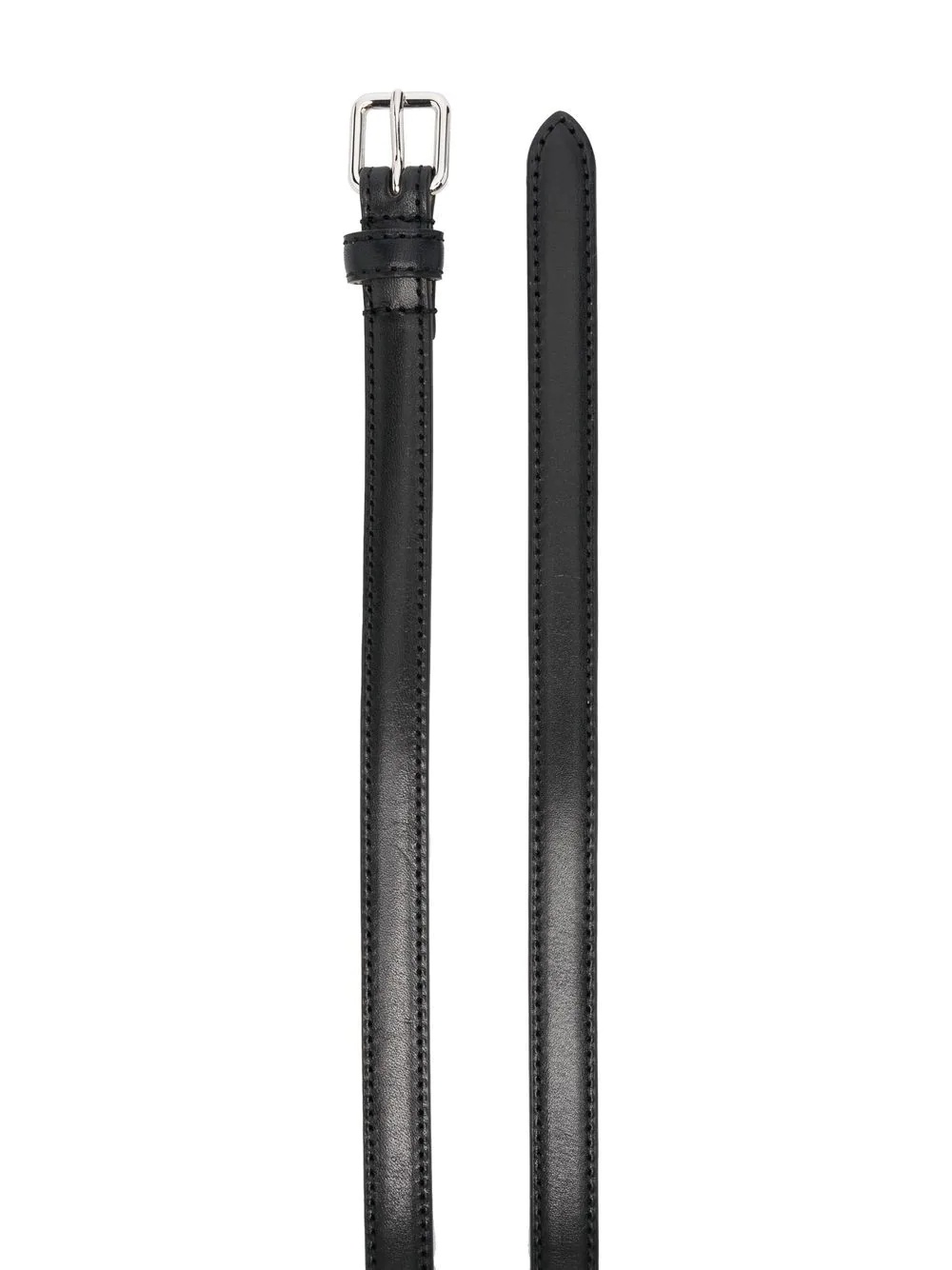 Long thin leather belt - 2