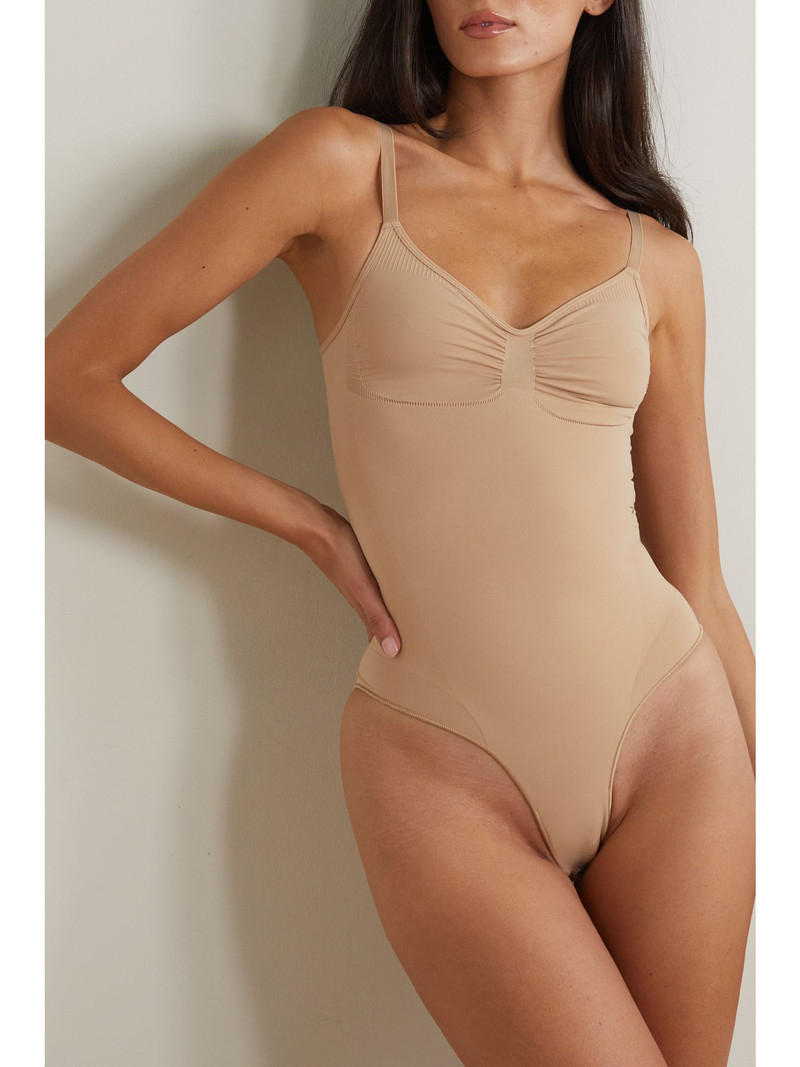 SKIMS Seamless Sculpt Brief Bodysuit - Mica Brown outlook