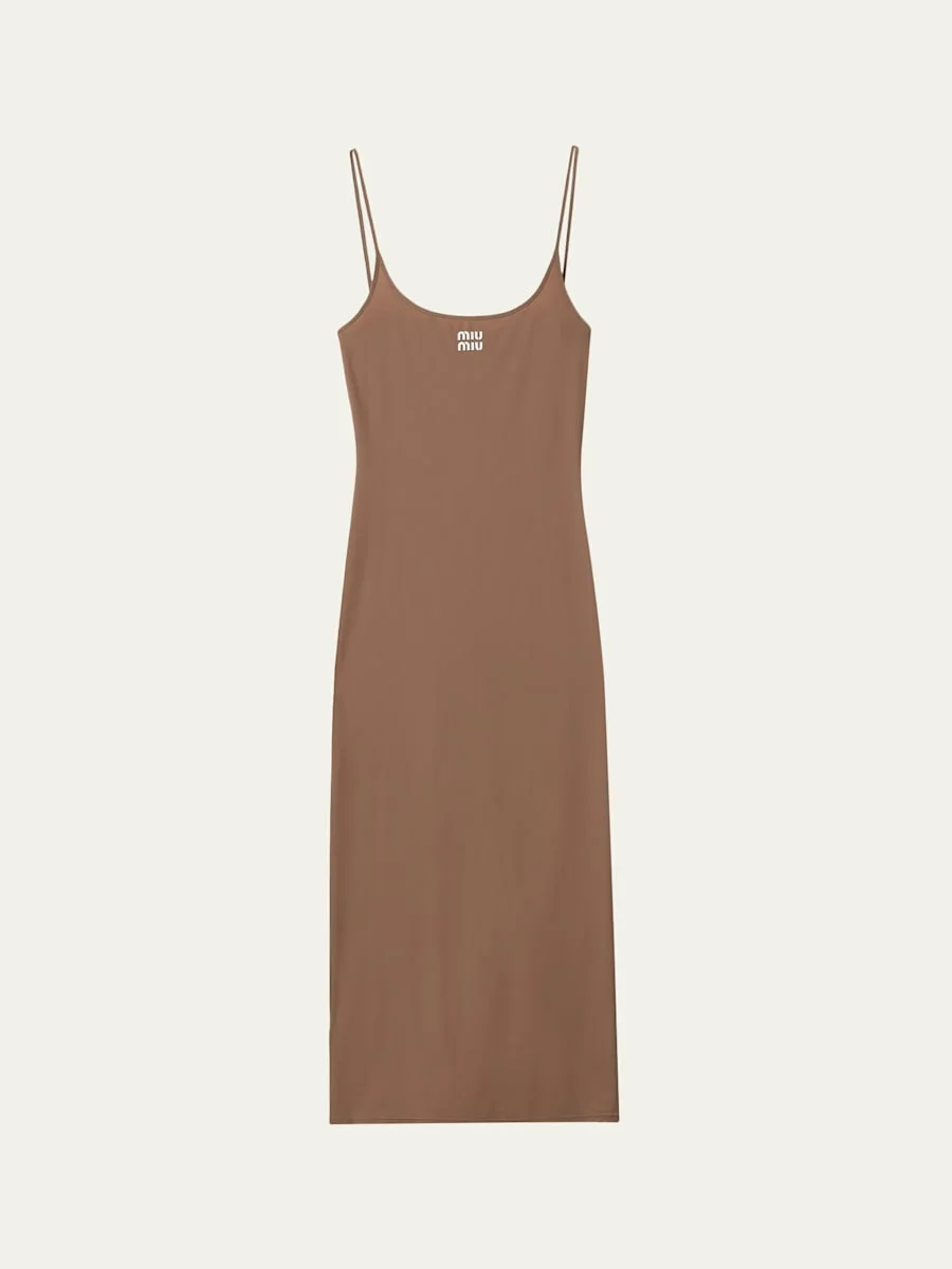 Logo Midi Tank Dress - 1