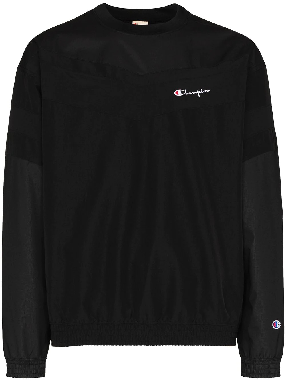 embroidered logo sweatshirt - 1