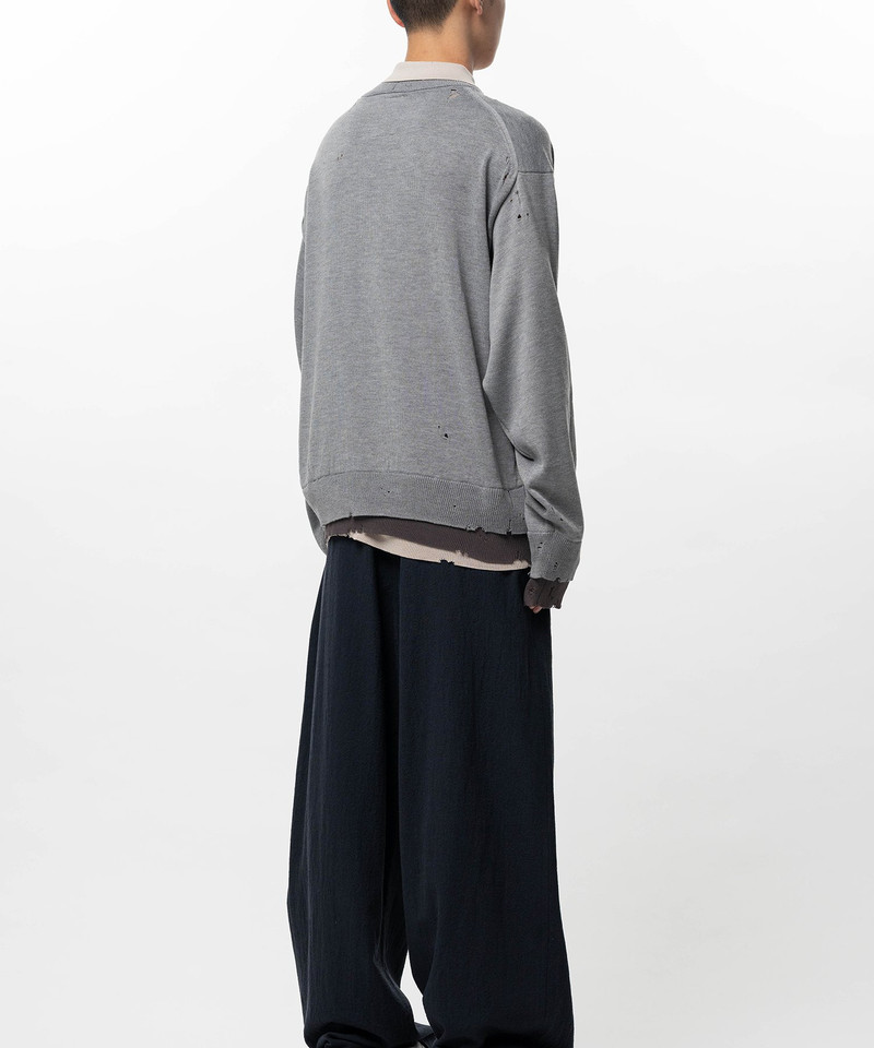 Triple Layered Knit Polo Sweater 6