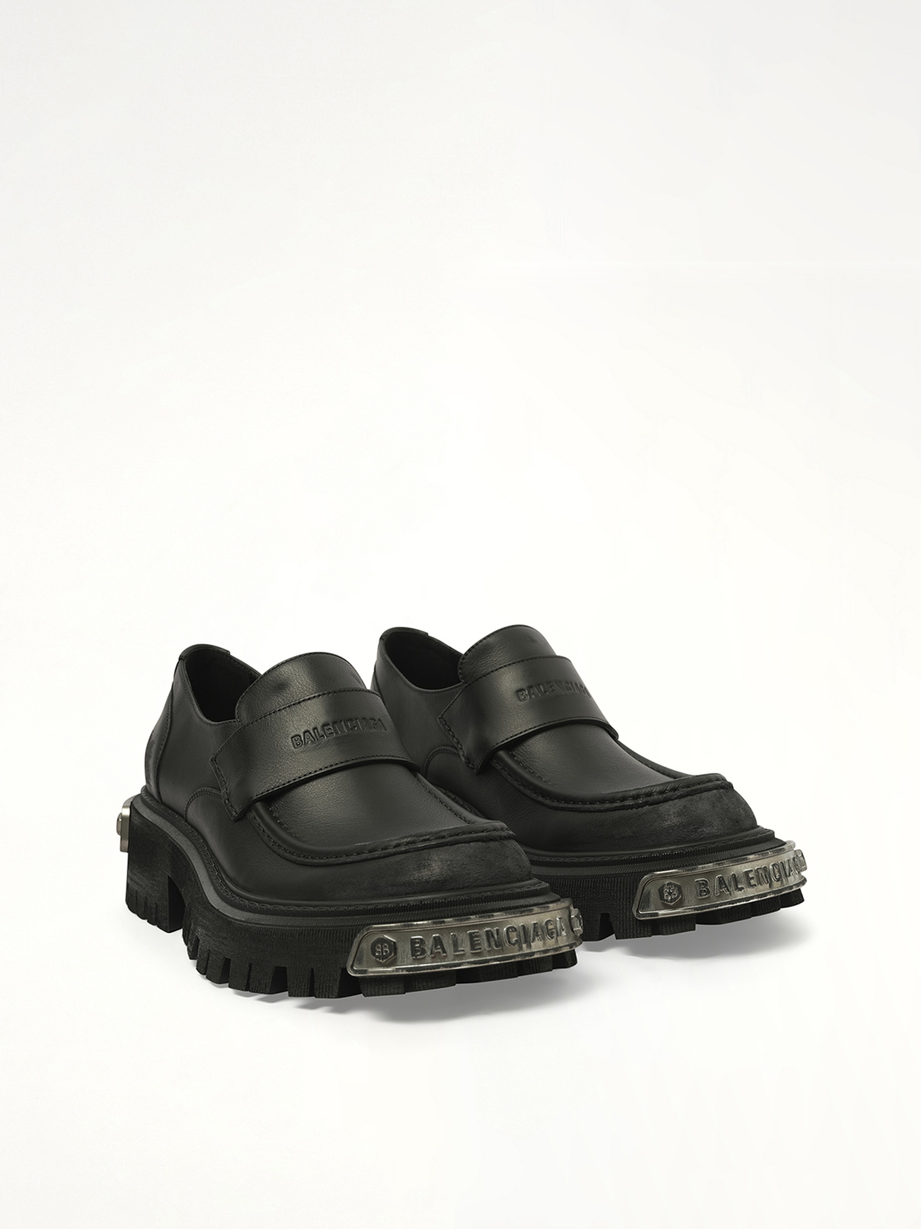 Tractor Loafer L20 in Black/Silver - 2